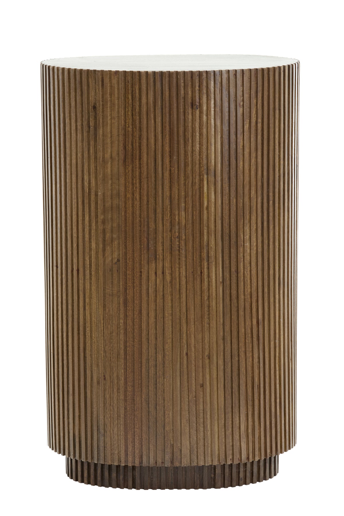 Dumosi Dark Brown Wood Slatted Plinth 100cm