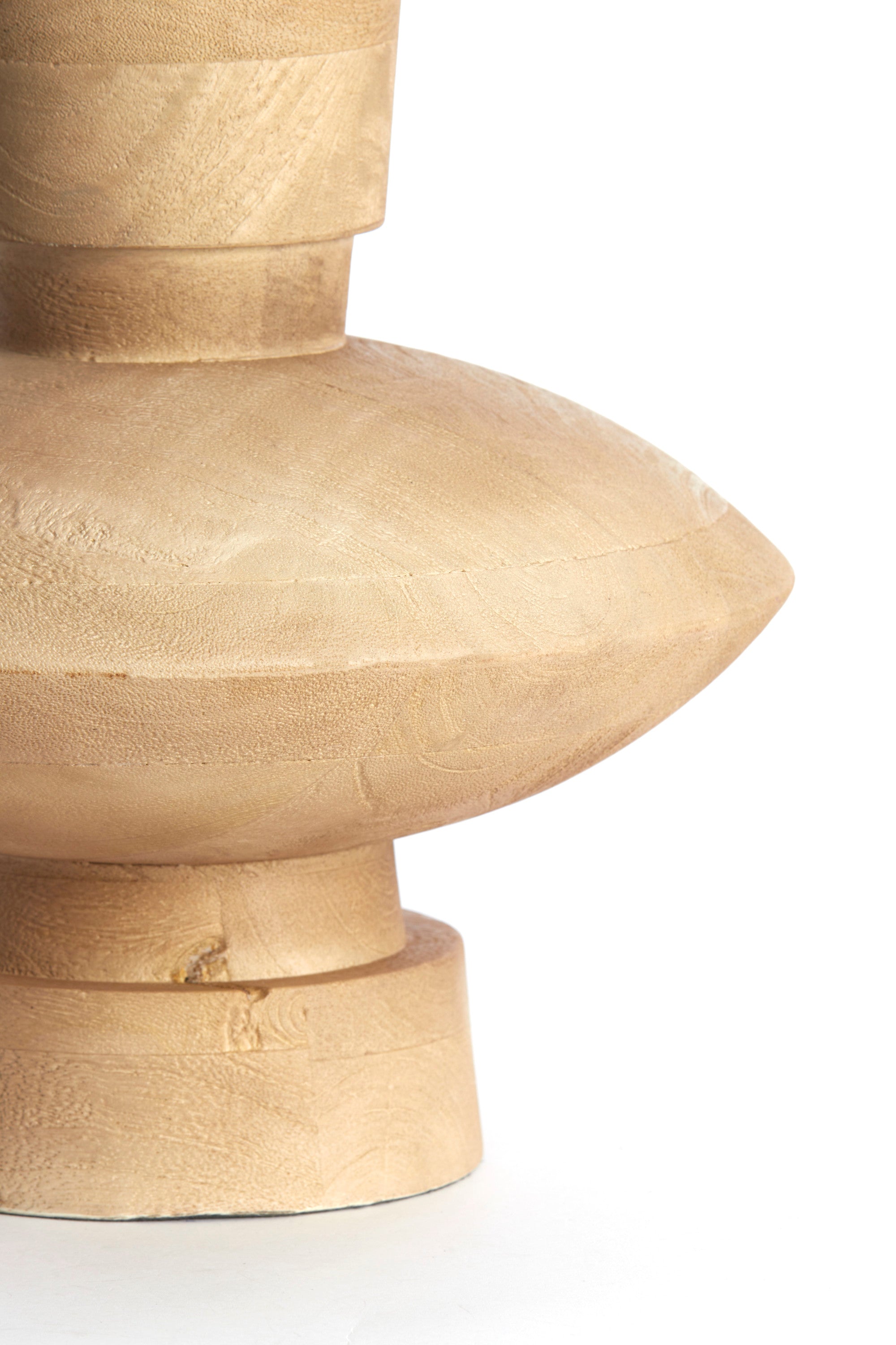 Fiera Matt Natural Wood Table Lamp Base 31cm