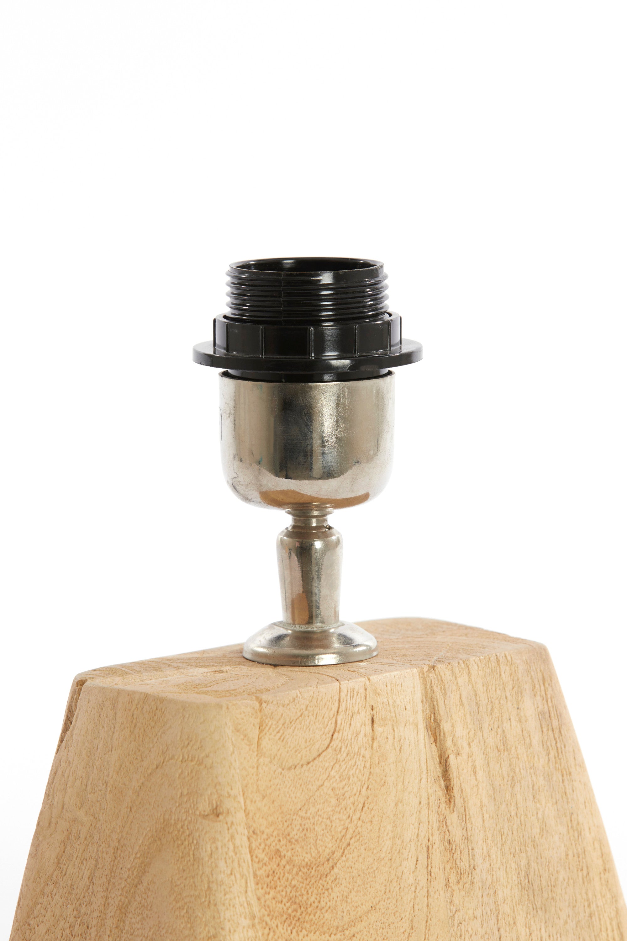 Kardan Matt Natural Wood Table Lamp Base 21cm