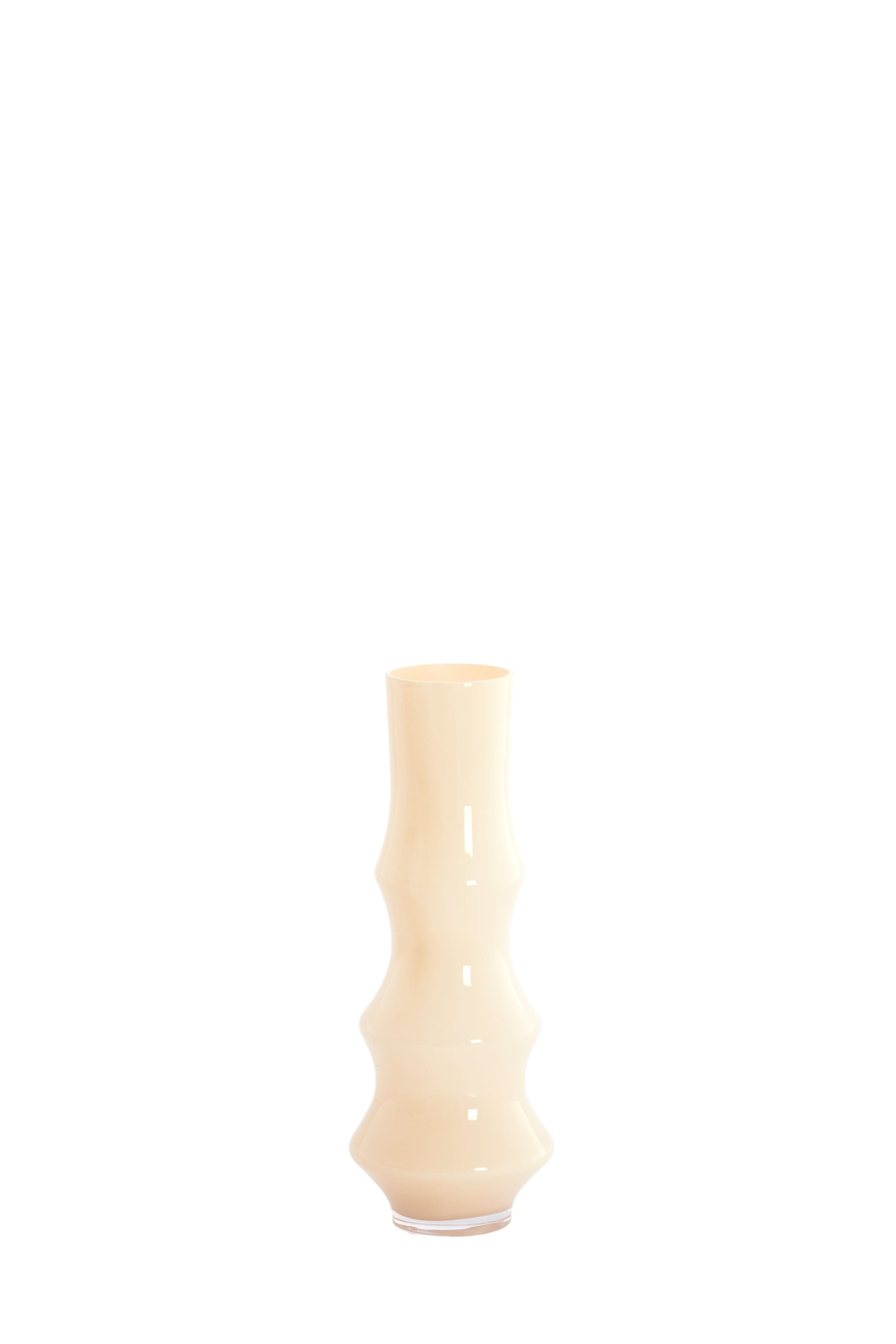 Fiorenza Cream Glass Vase 40cm