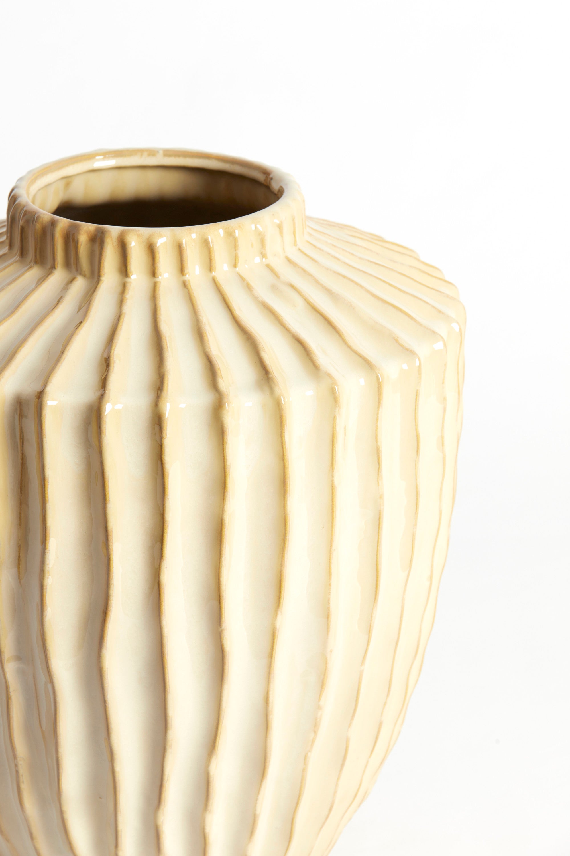 Talea Sand/Beige Ceramic Vase 40cm