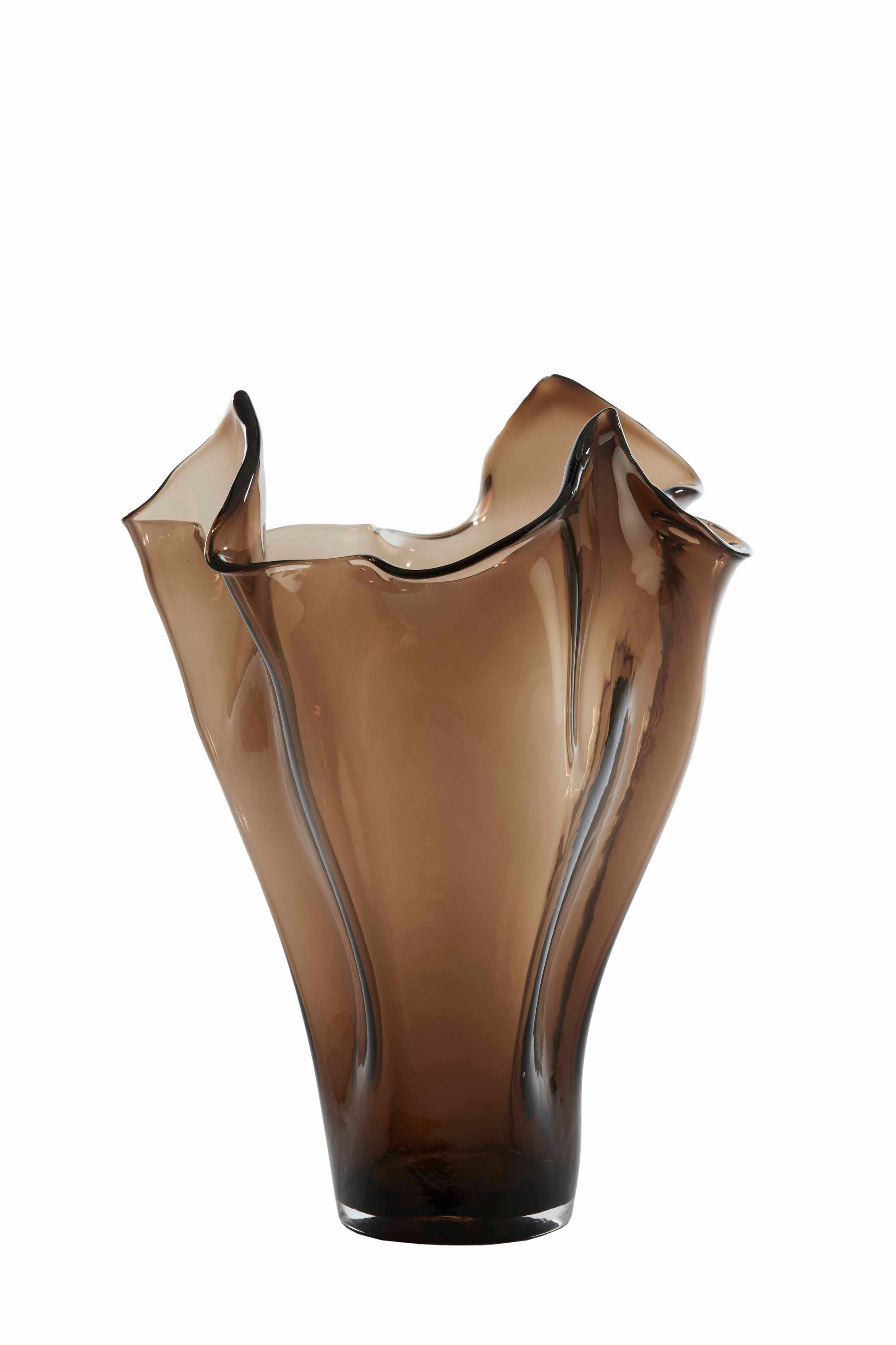 Aiora Dark Brown Glass Vase 53cm