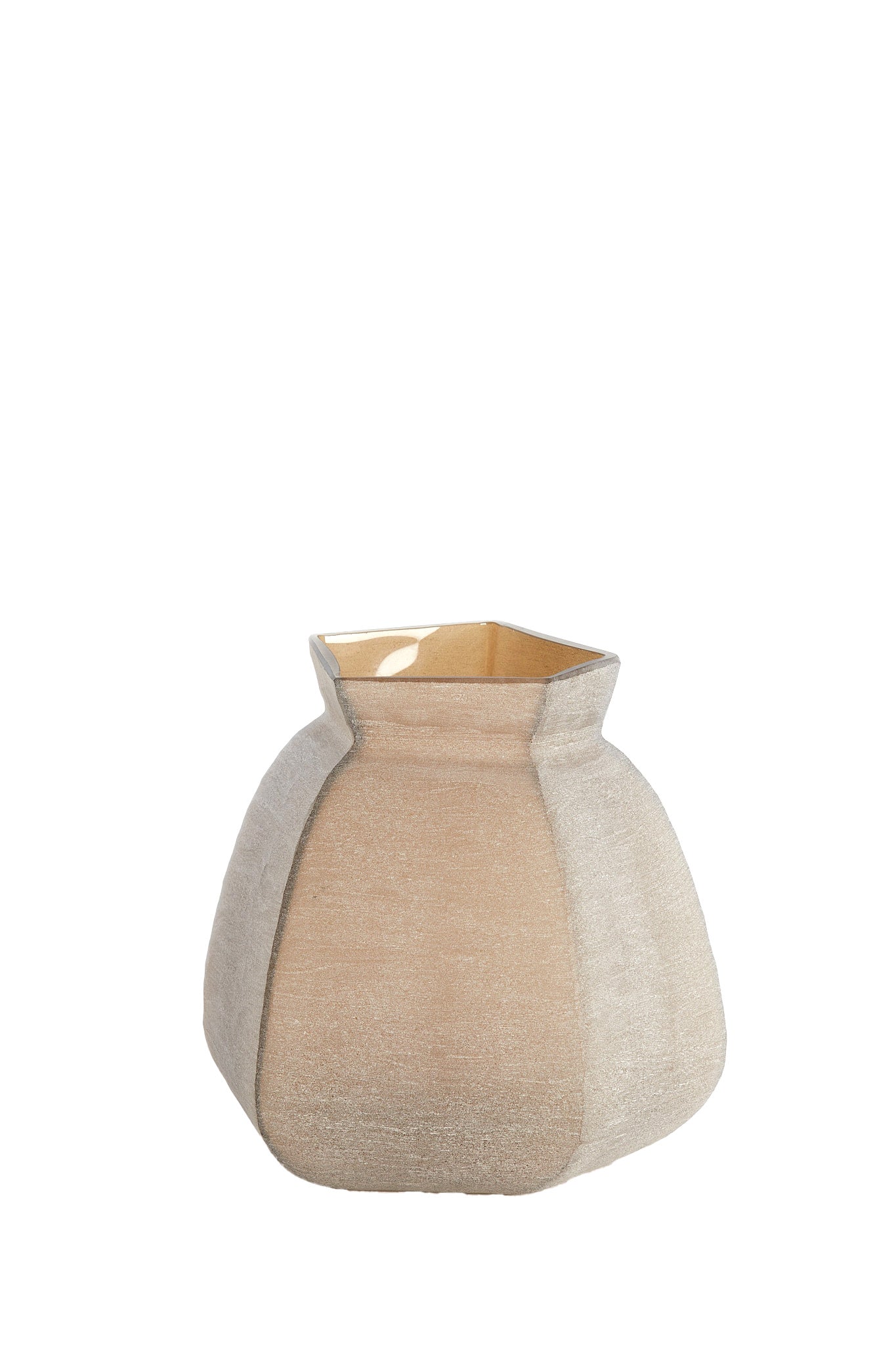 Veliko Dark Brown Glass Vase 27cm