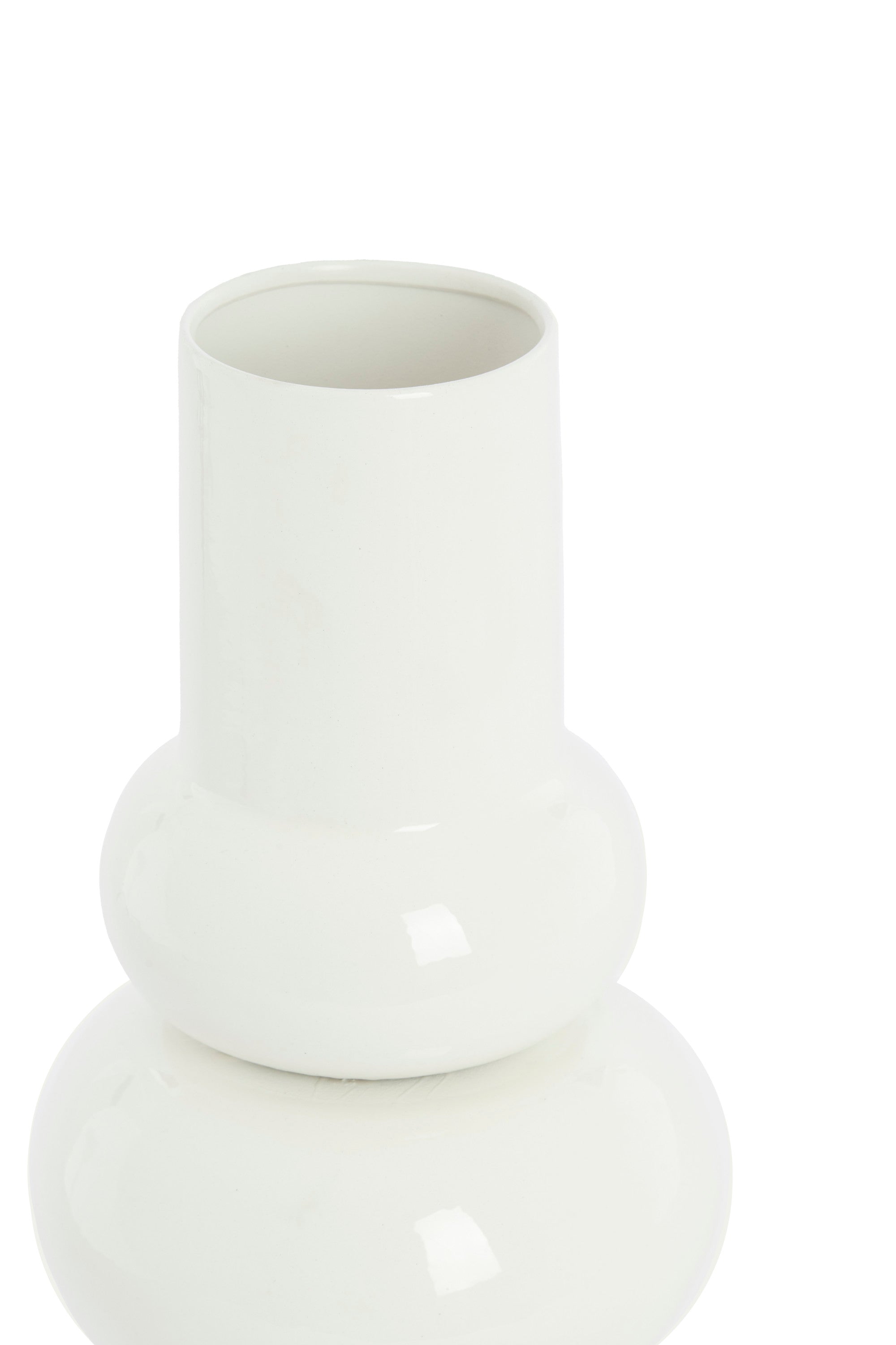 Irissa Cream Metal Vase 43cm