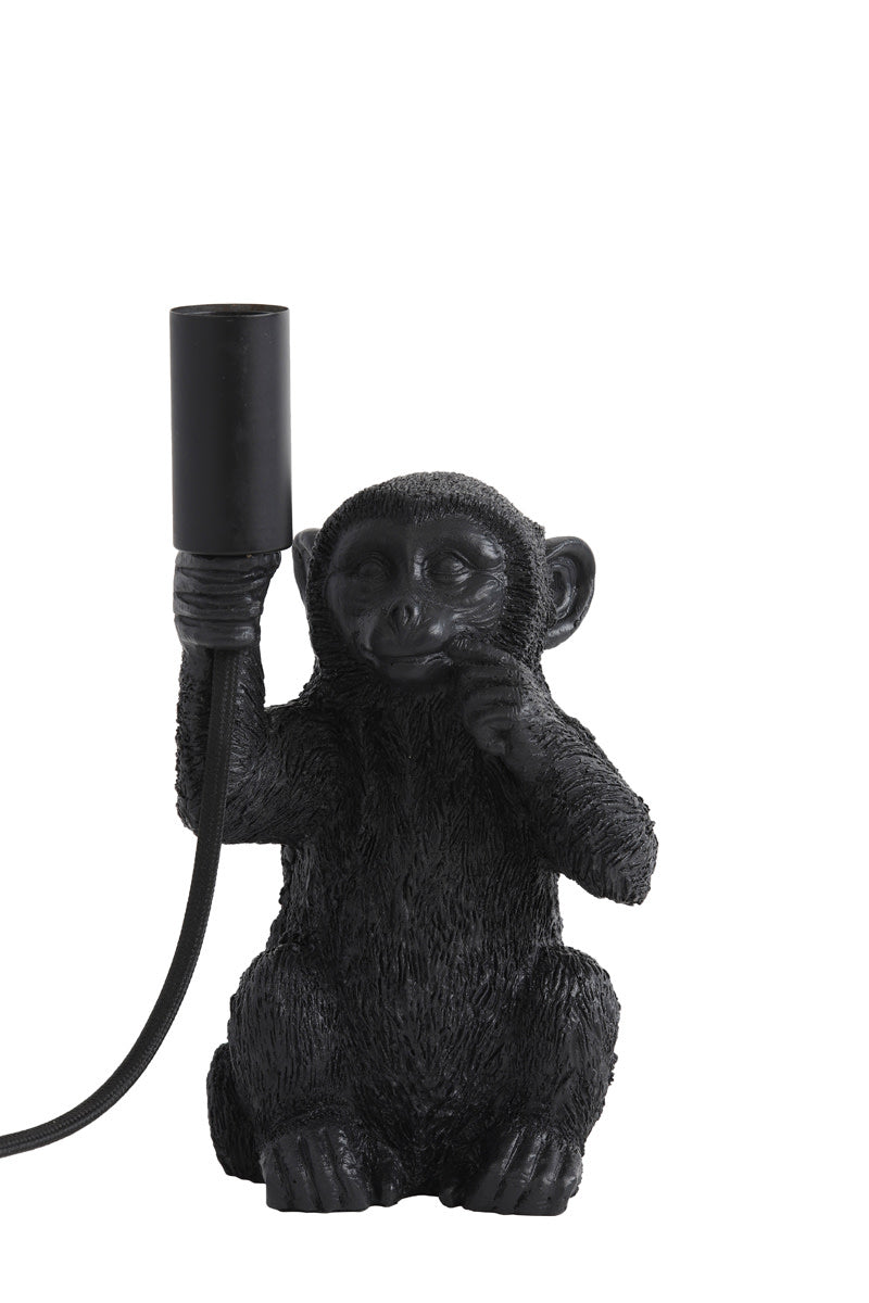 Monkey Matt Black Table Lamp