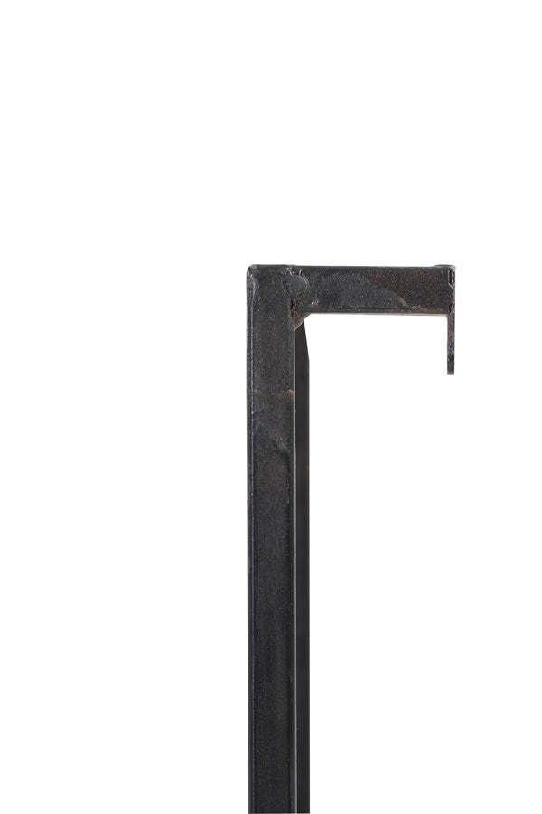 Maddison Matt Black Wood Wall Shelf 120cm