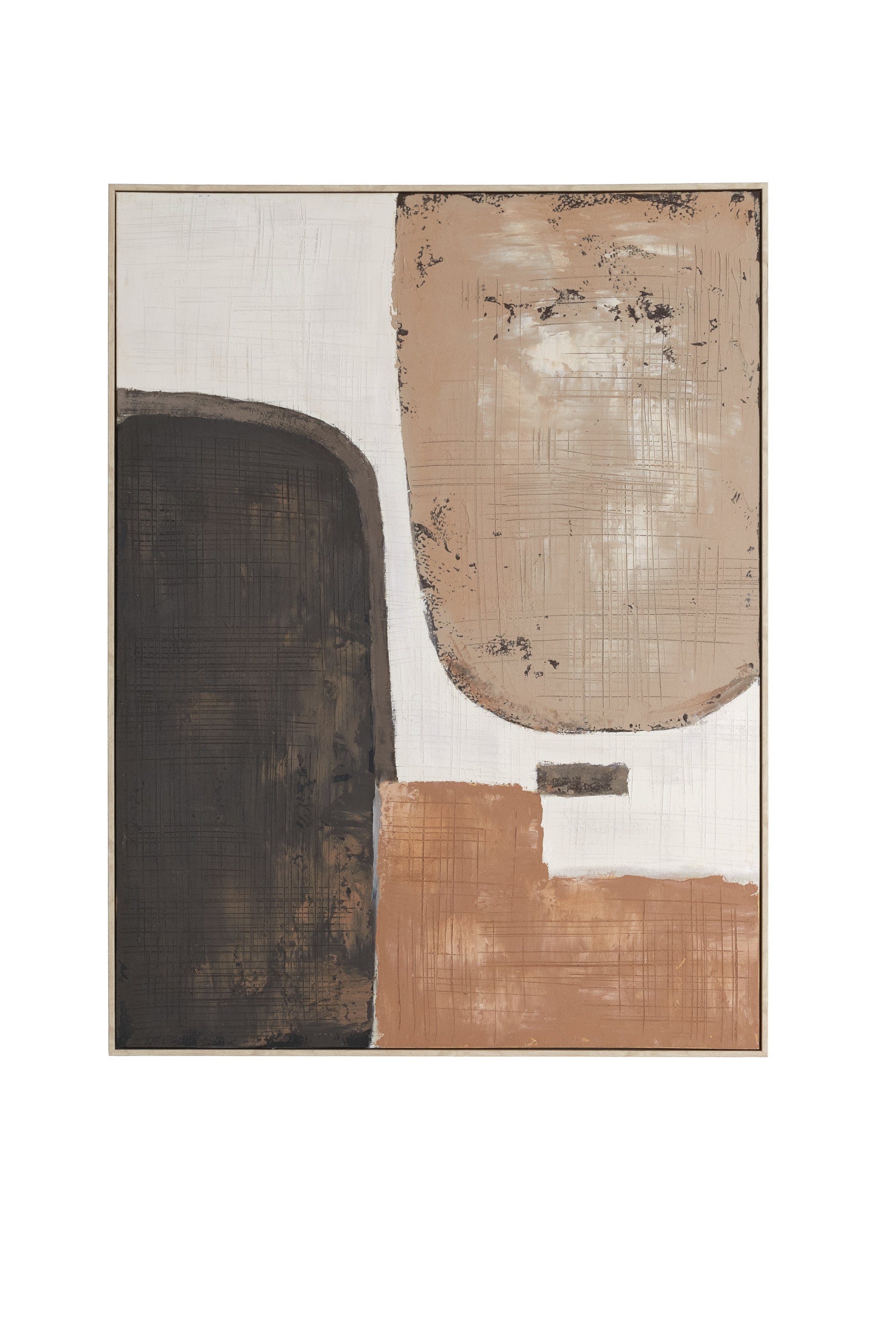 Zirelle Cream/Sand/Brown Abstract Wall Art