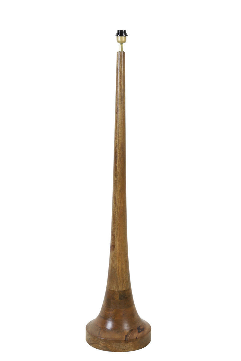 Jovany Oiled Brown Wood Floor Lamp Base