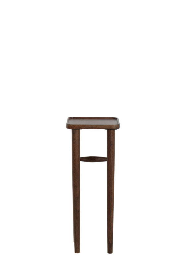Qiano Brown Acacia Wood Plinth 80cm
