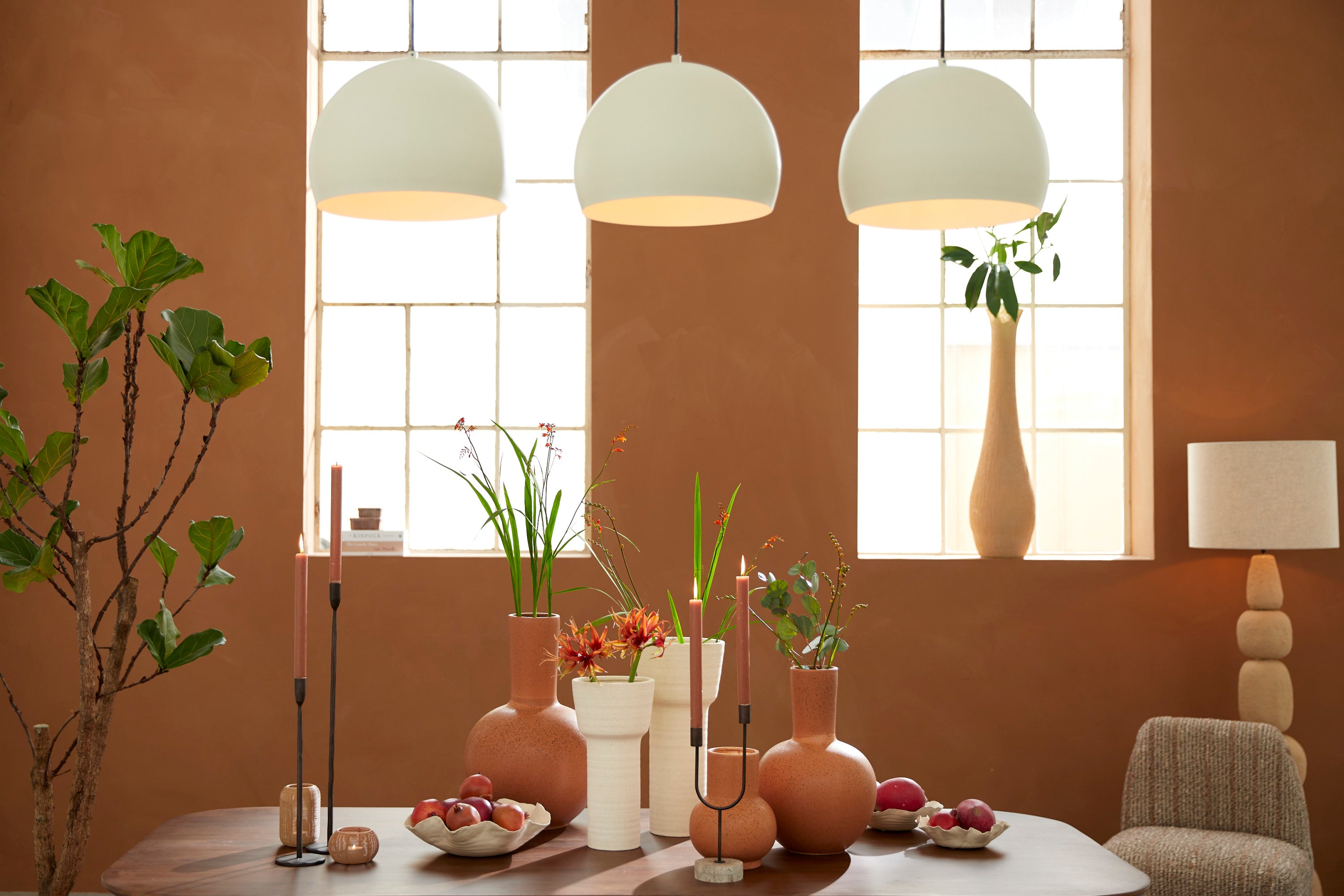 Banda Cream Ceramic Decorative Bowl