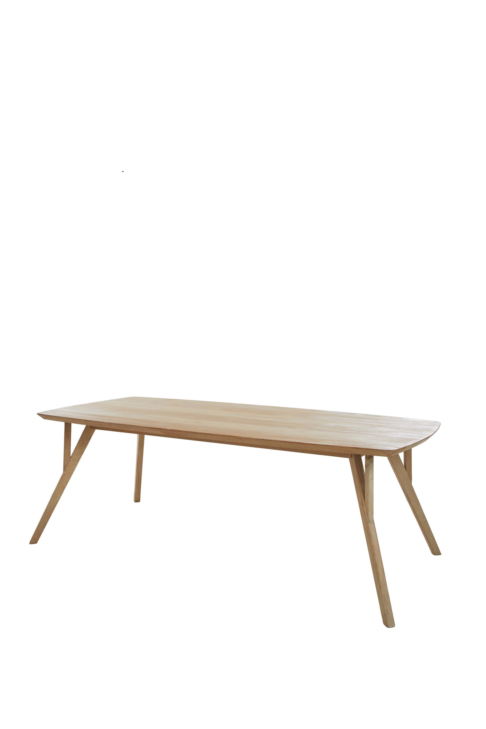 Quenza Natural Mango Wood Rectangular Dining Table 200cm