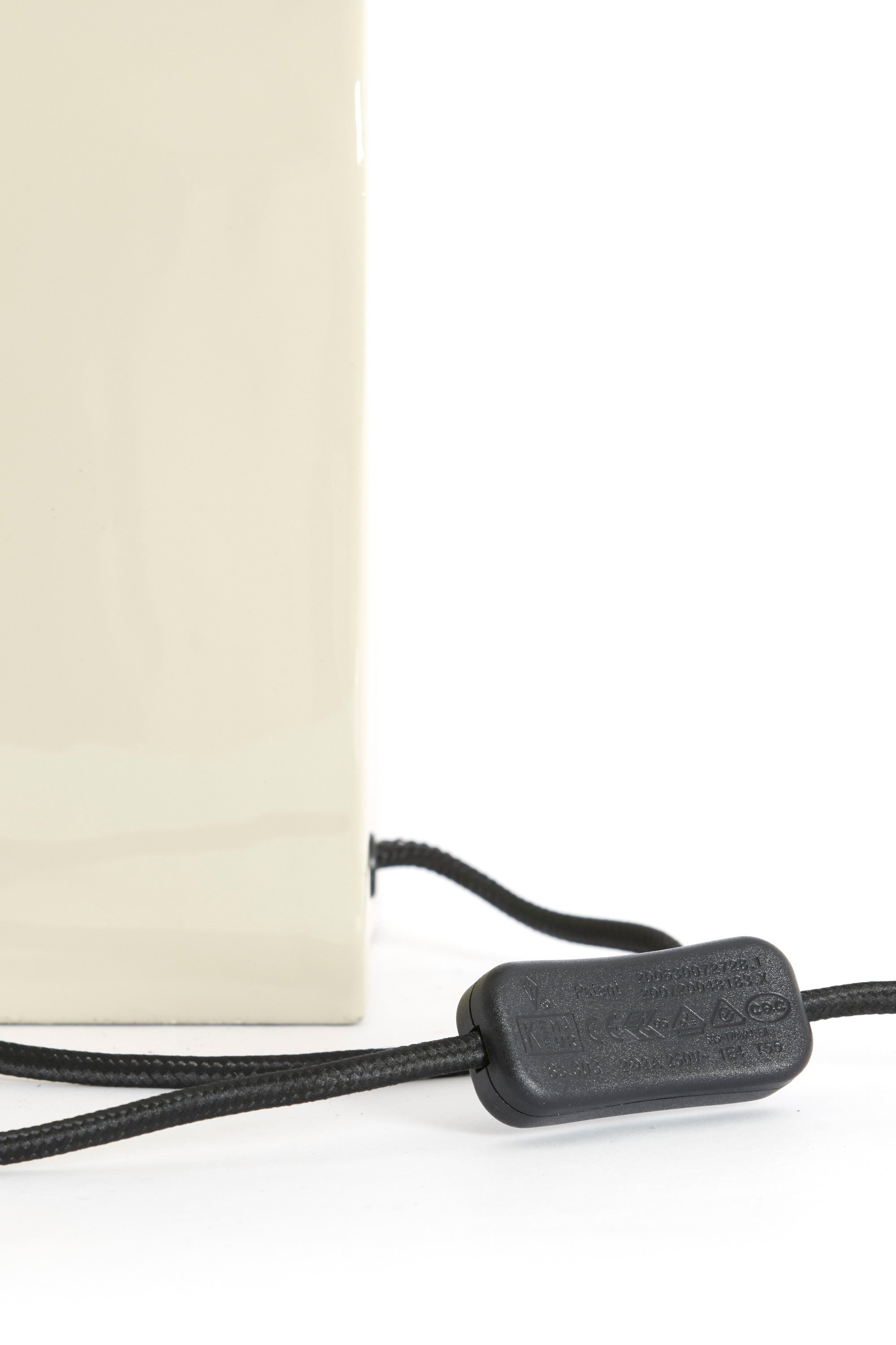 Cardona Cream & Satin Nickel Metal Table Lamp