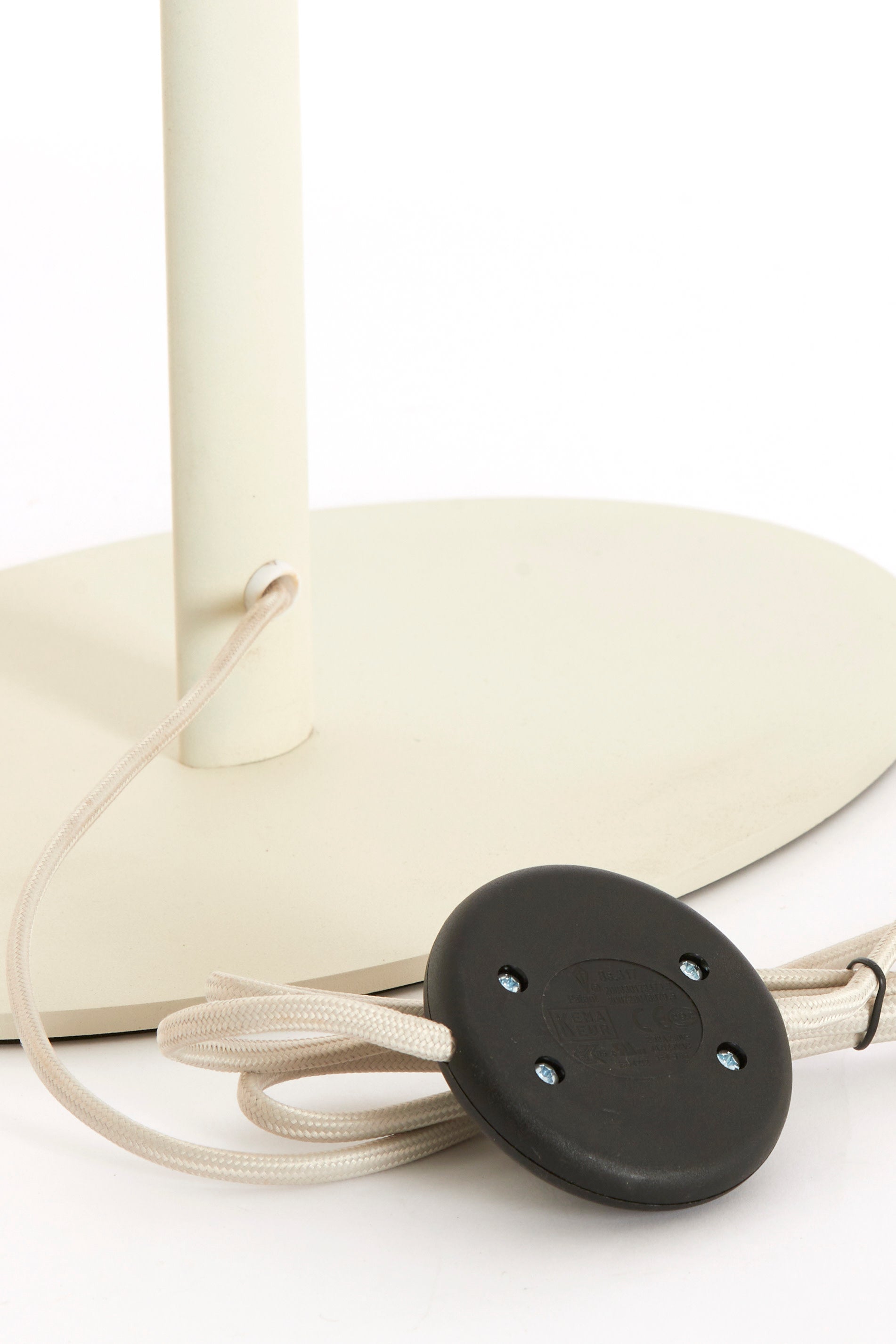 Cerini Cream Metal Floor Lamp Base