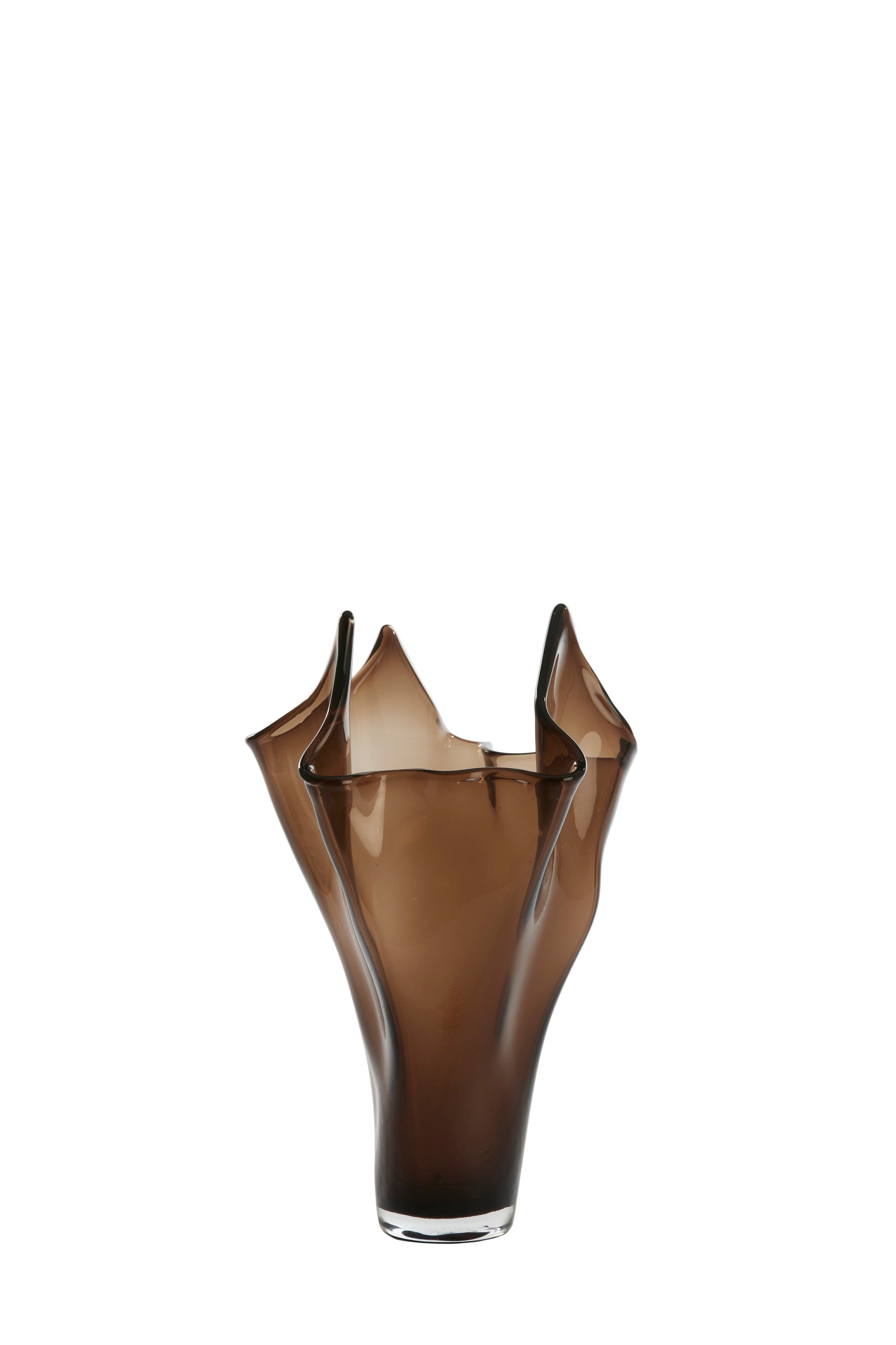 Aiora Dark Brown Glass Vase 40cm