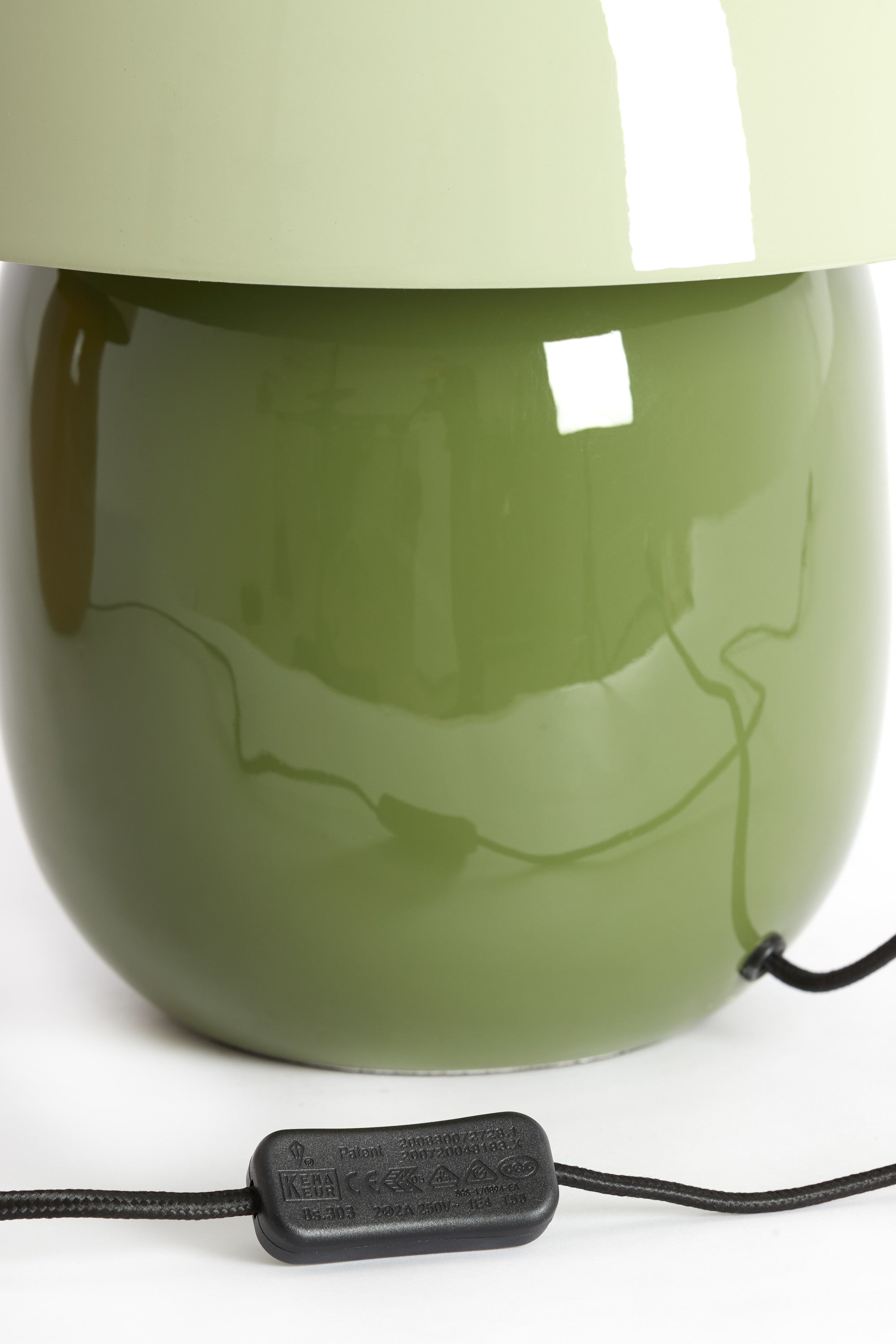 Mimosa Two Tone Olive Green Metal Table Lamp