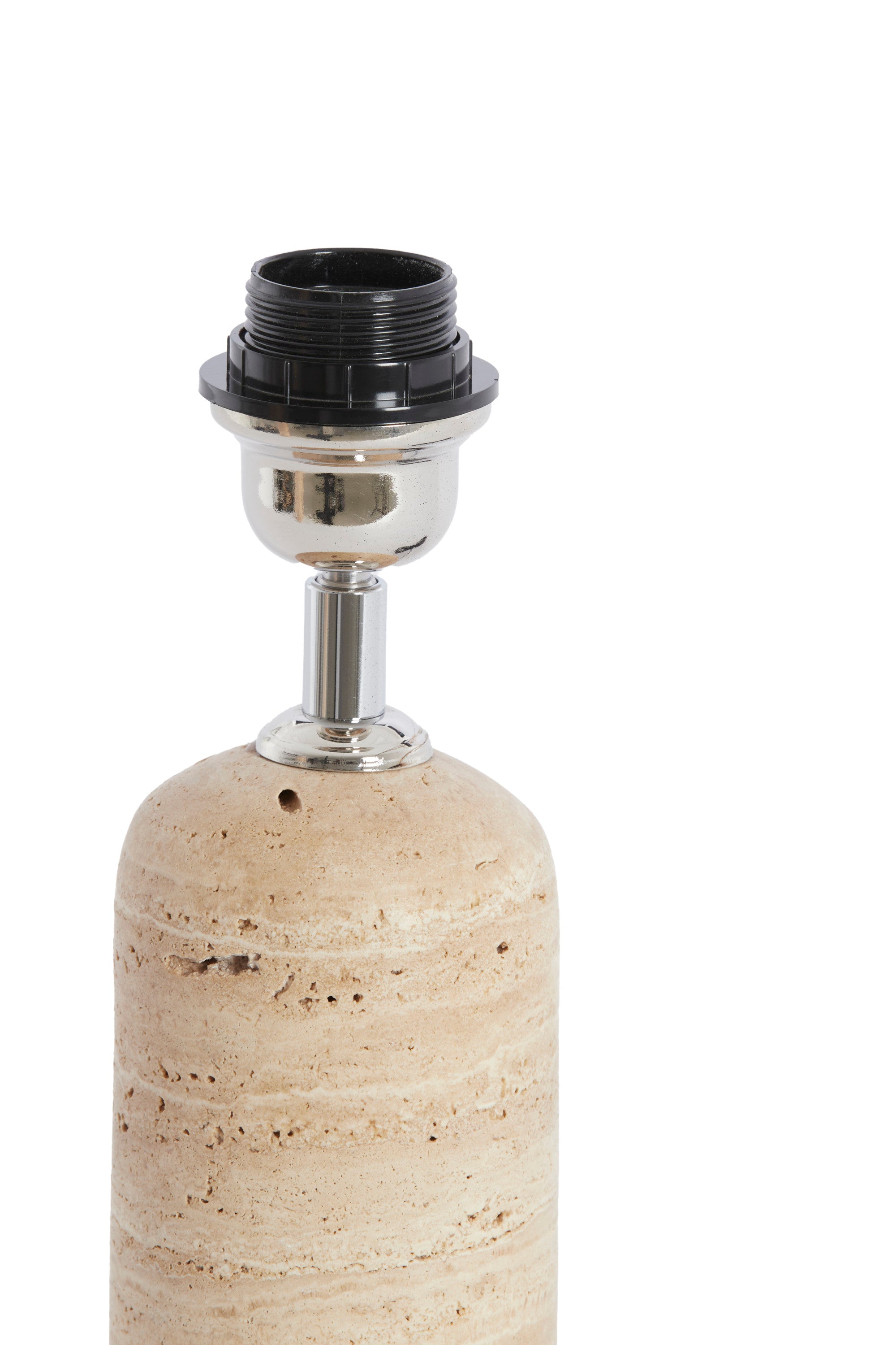 Malakai Sand Travertine Table Lamp Base 18cm
