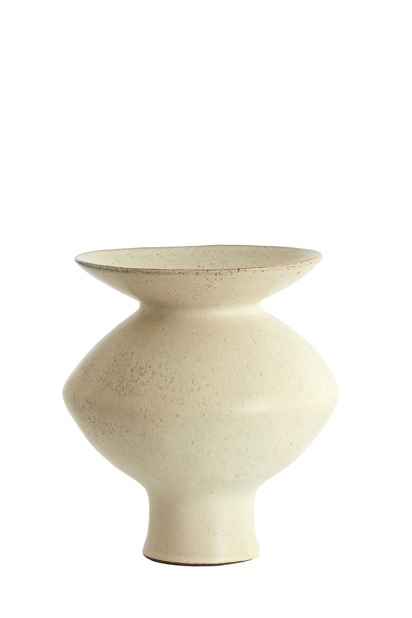 Ajuda Matt Cream/Sand Ceramic Vase 29cm