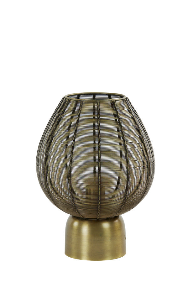 Suneko Antique Bronze Metal Table Lamp
