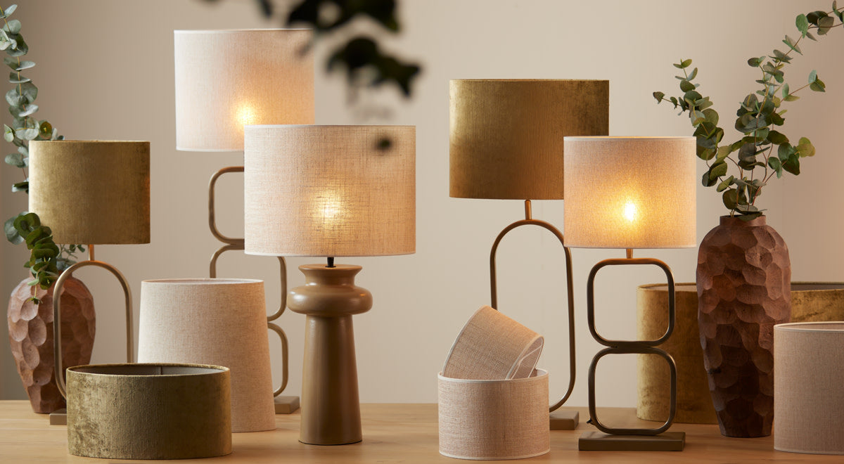 Jamiri Light Gold Metal Table Lamp Base 55cm