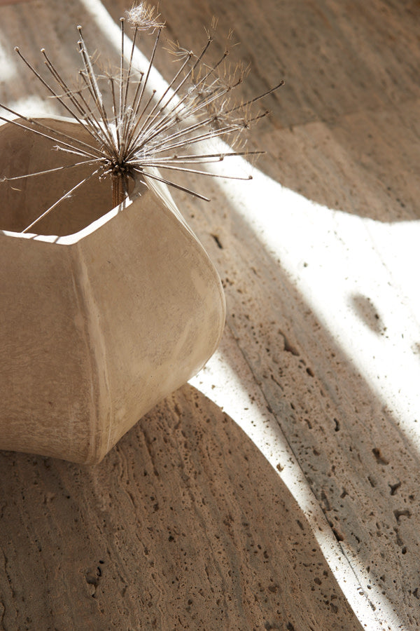 Melis Natural Papier Mâché Decorative Planter 21.5cm