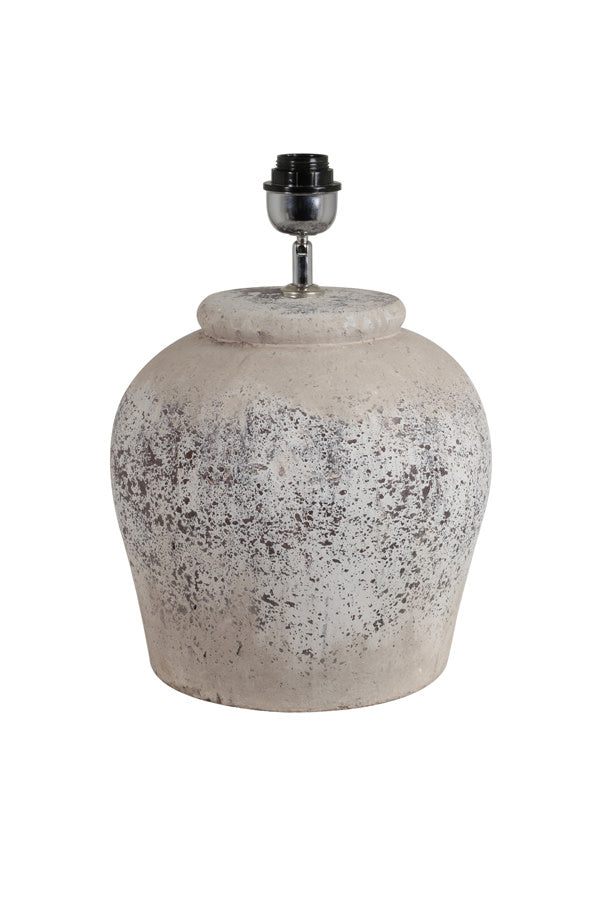 Etna Antique Grey Ceramic Table Lamp Base 40cm