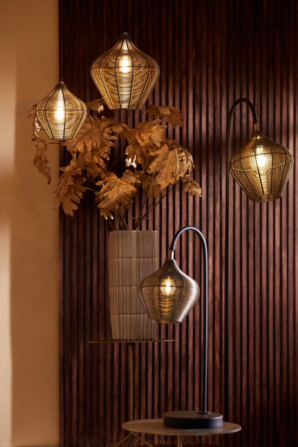 Alvaro Antique Bronze Metal Pendant Light 20cm