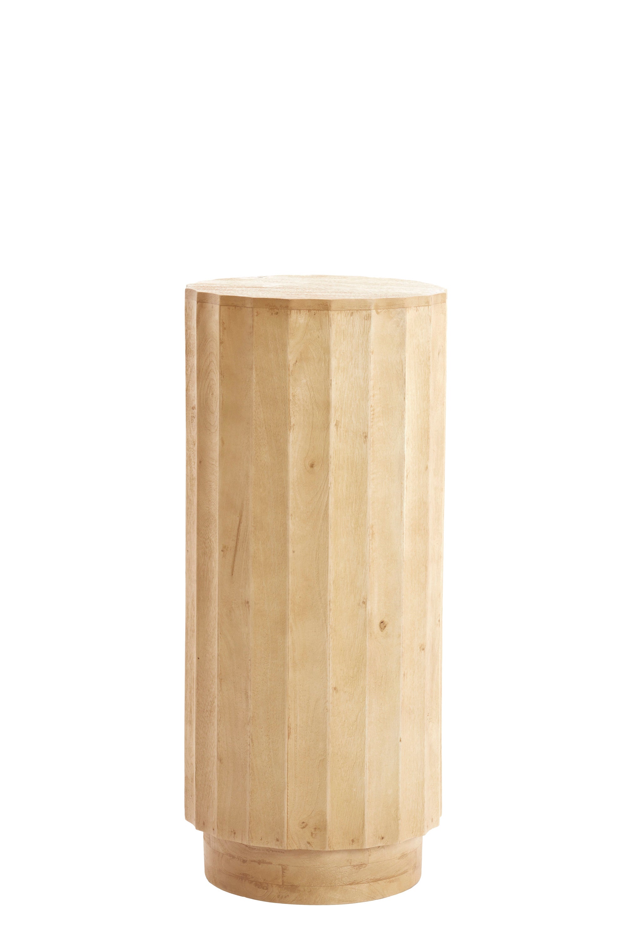 Ellena Matt Natural Wood Plinth 80cm