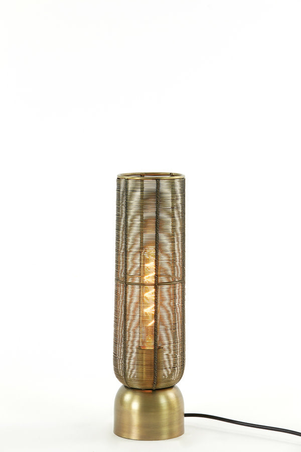 Lezuza Antique Bronze Metal Table Lamp 39.5cm