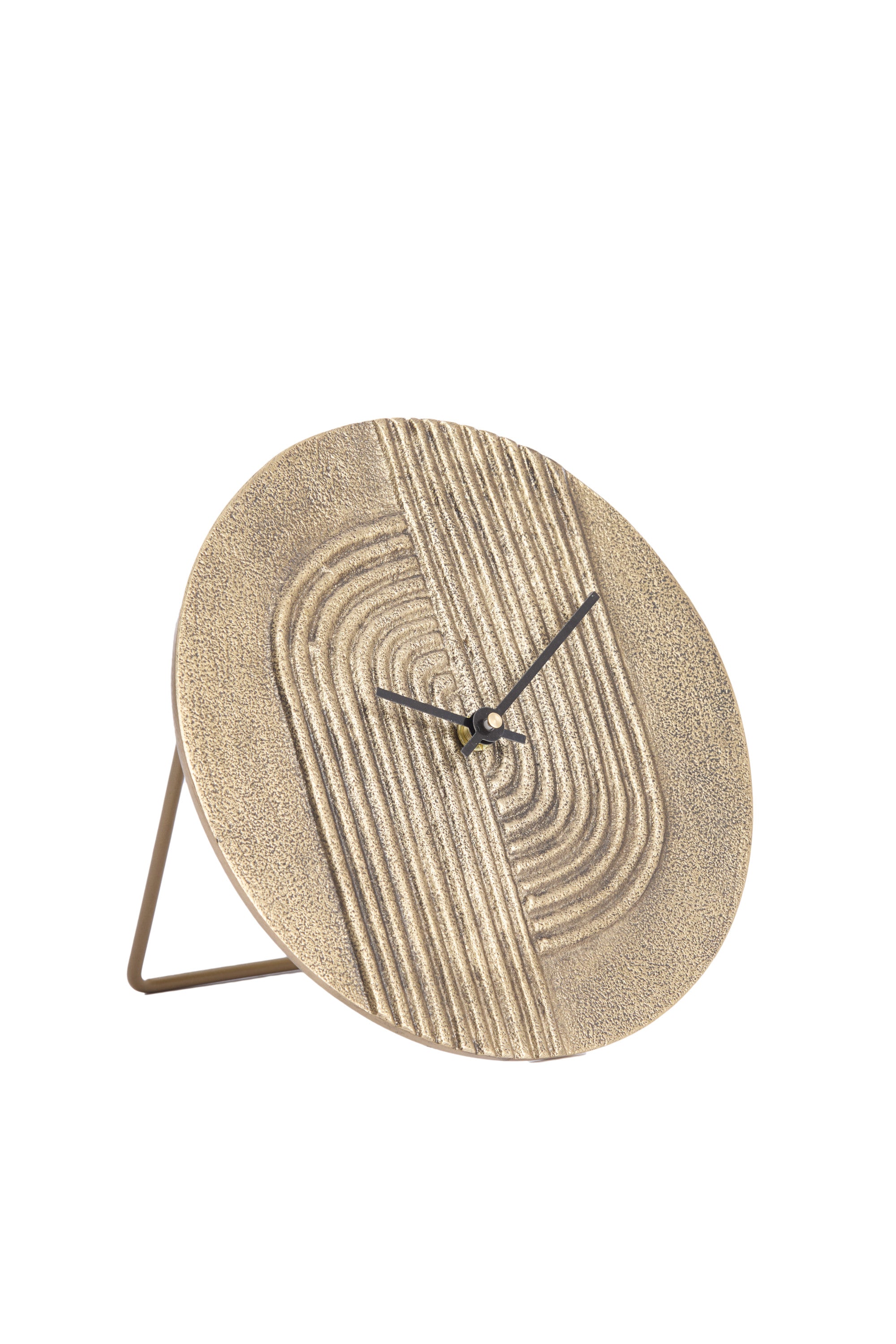 Gwenna Antique Bronze Metal Table Clock 20cm