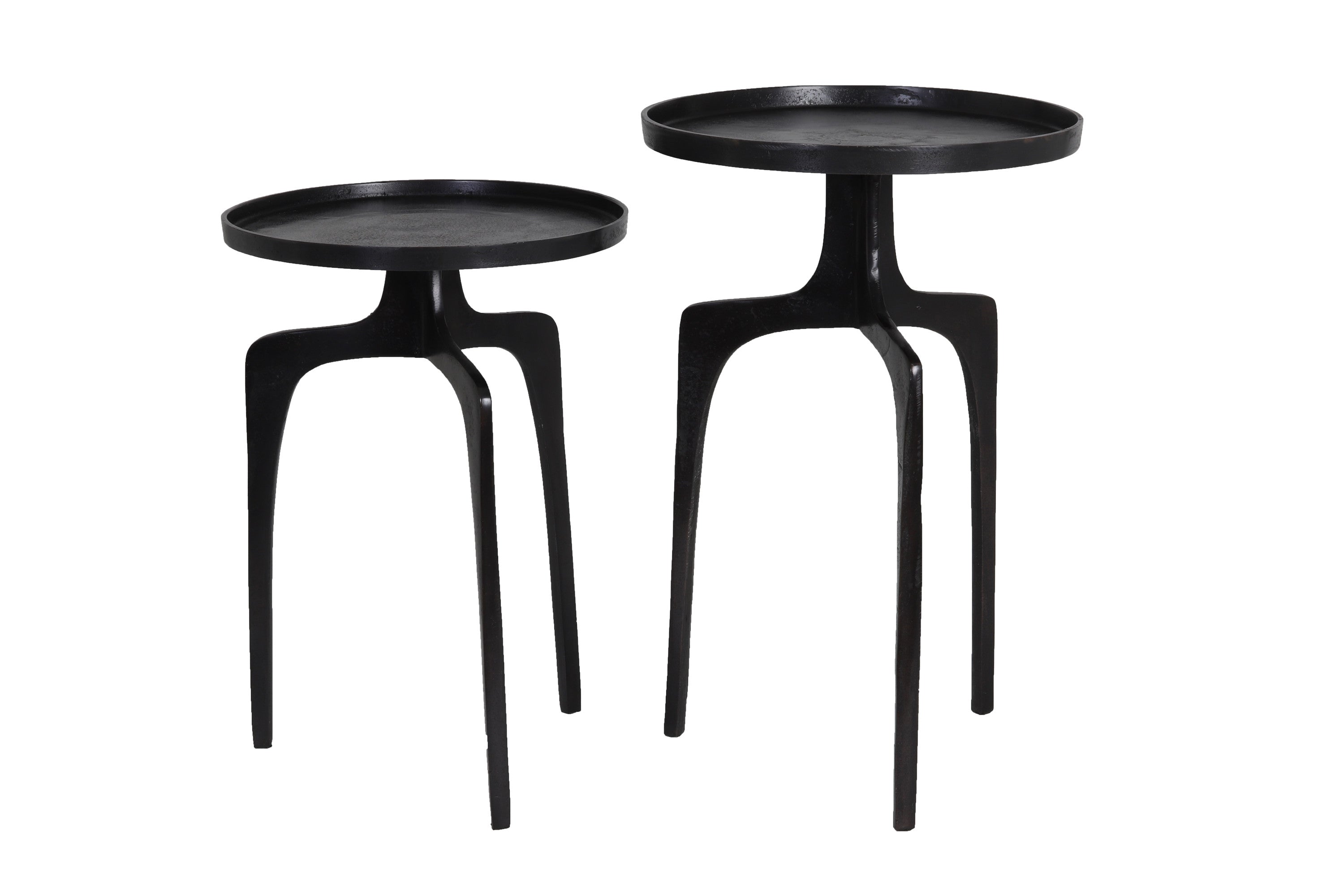 Pano Set of 2 Dark Bronze Side Tables