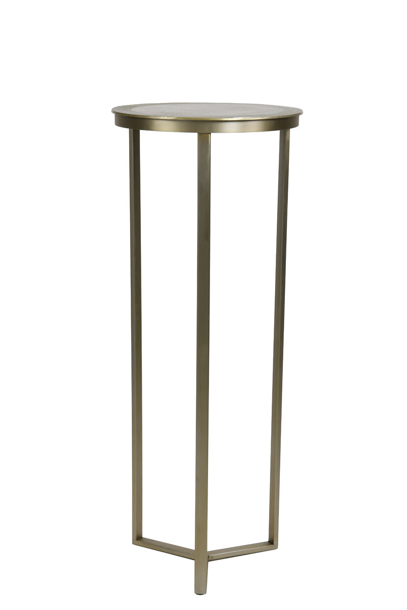 Retiro Light Gold Metal Plinth 101cm