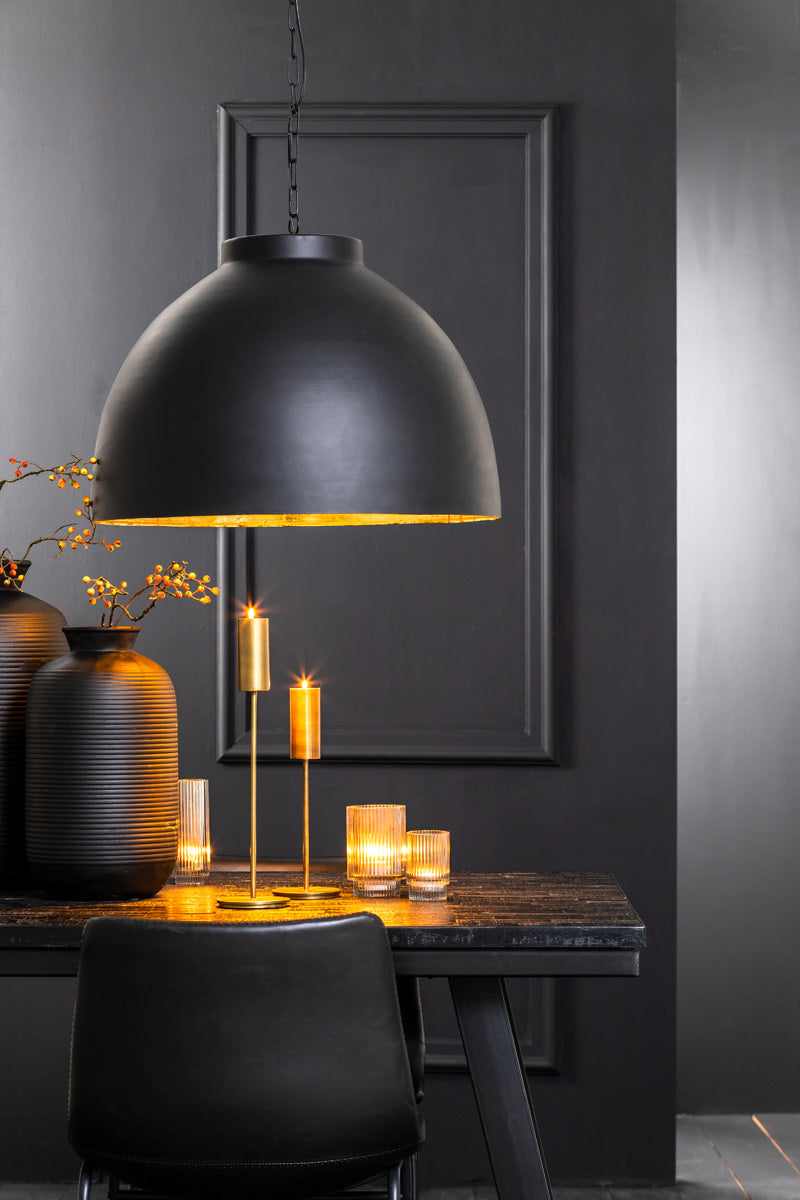 Kylie Black/Gold Metal Pendant Light 60cm