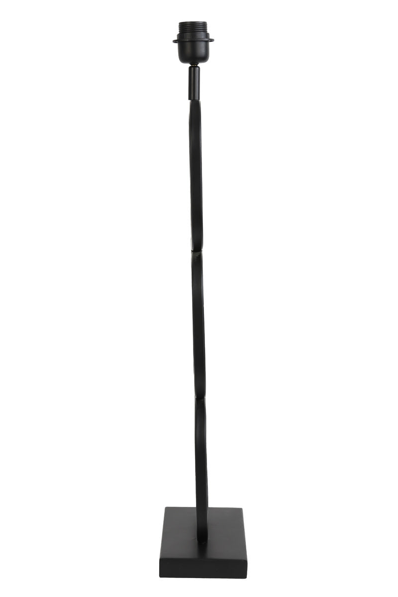Lutika Matt Black Metal Table Lamp Base 69cm