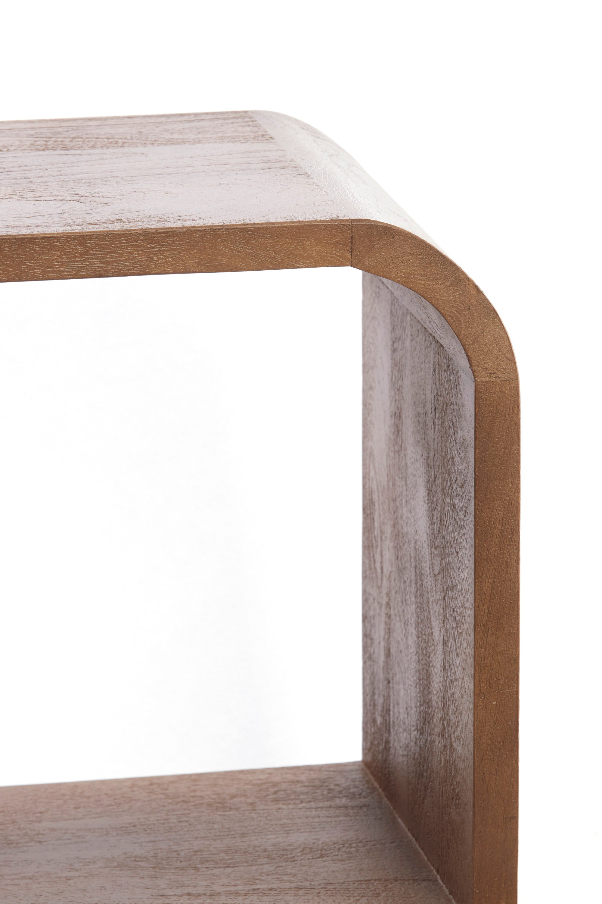 Labare Light Brown Wood Open Display Unit 82cm