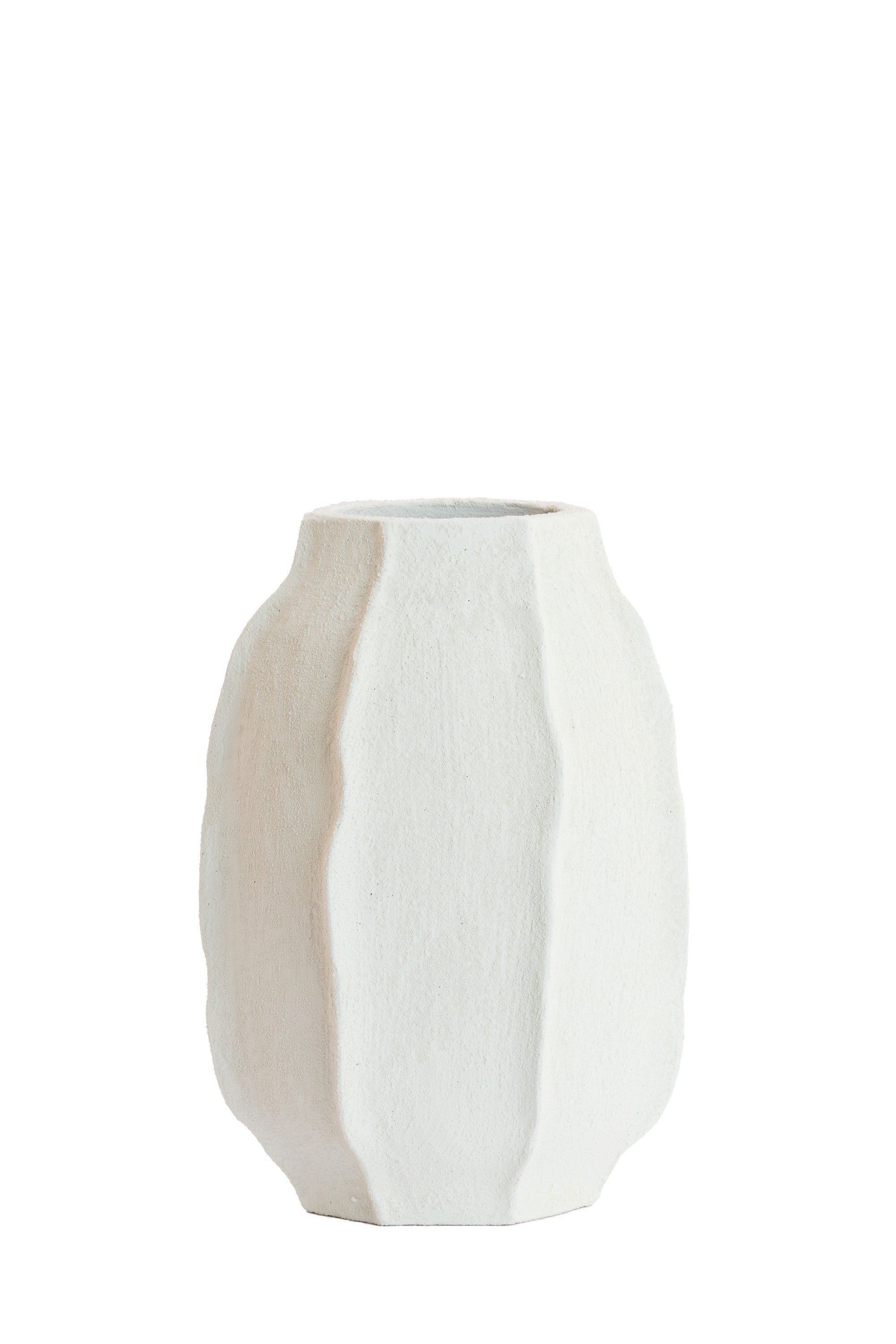 Saphira Matt White Vase 42cm