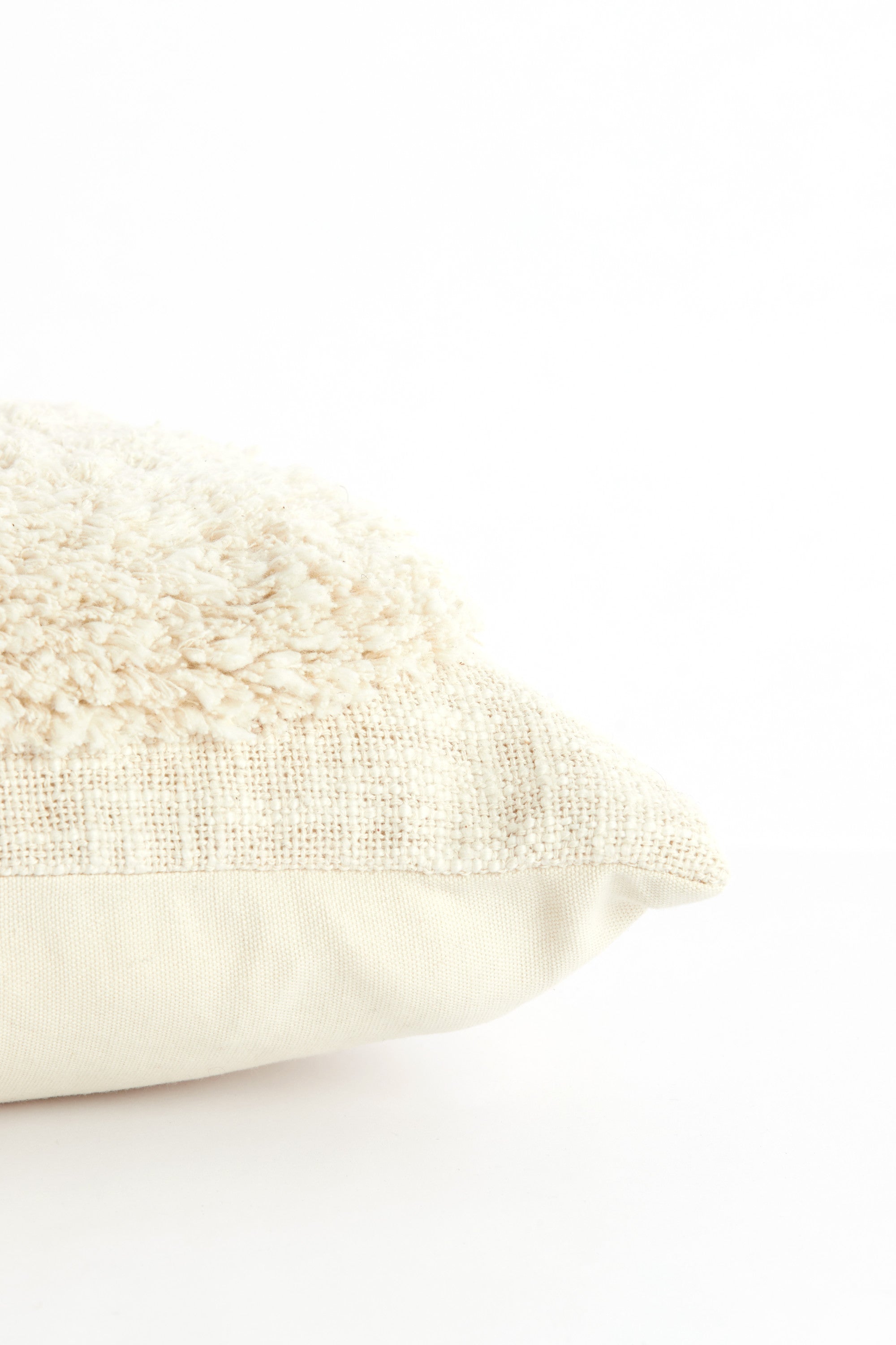 Javea Cream Textured Rectangular Cushion 60x30cm