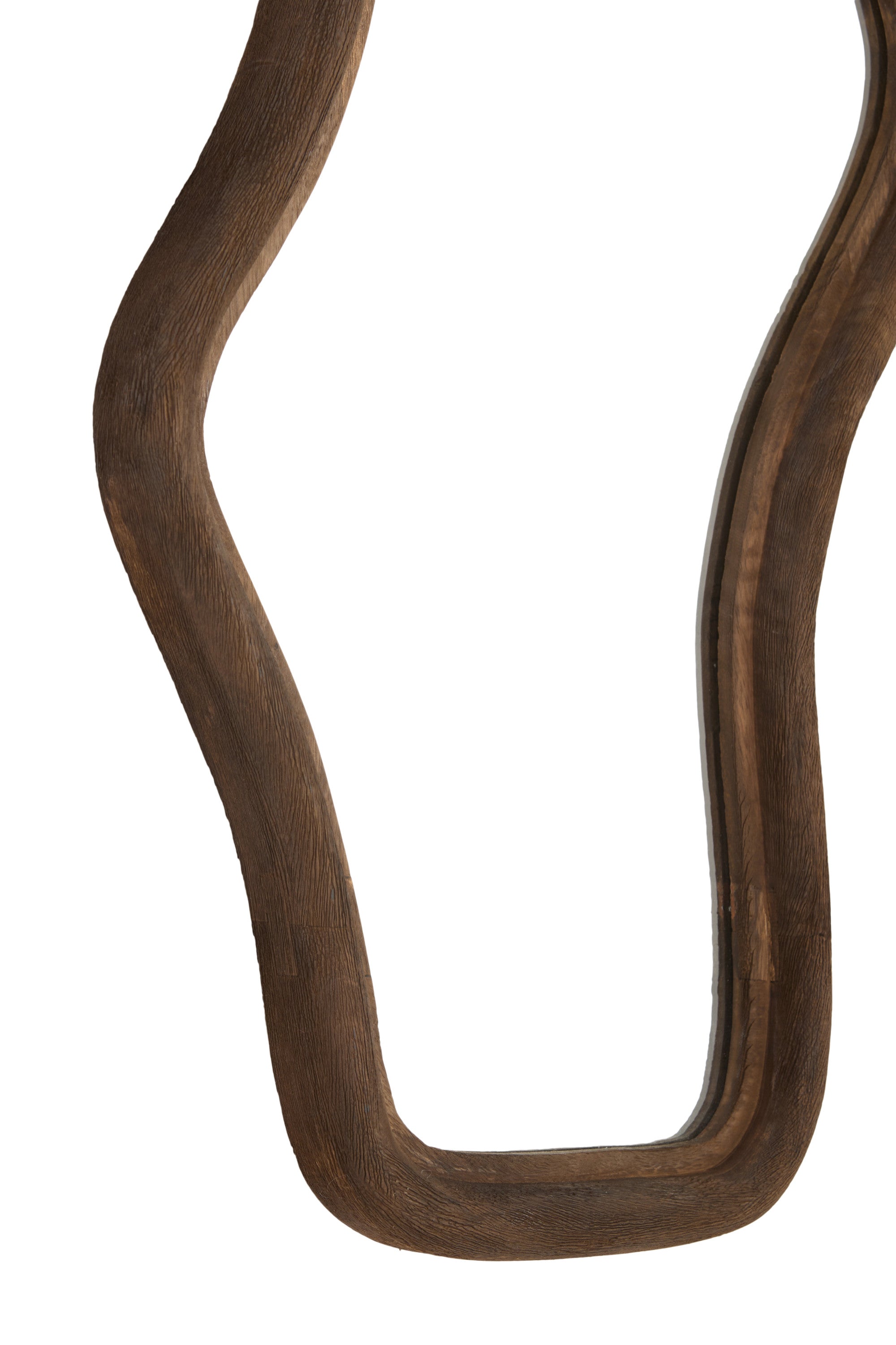 Celano Matt Dark Brown Wood Mirror 161cm