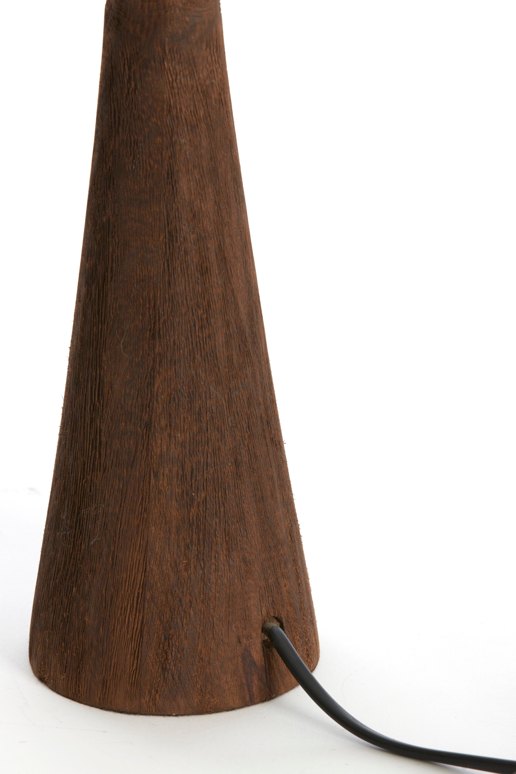 Festina Matt Dark Brown Wood Table Lamp Base
