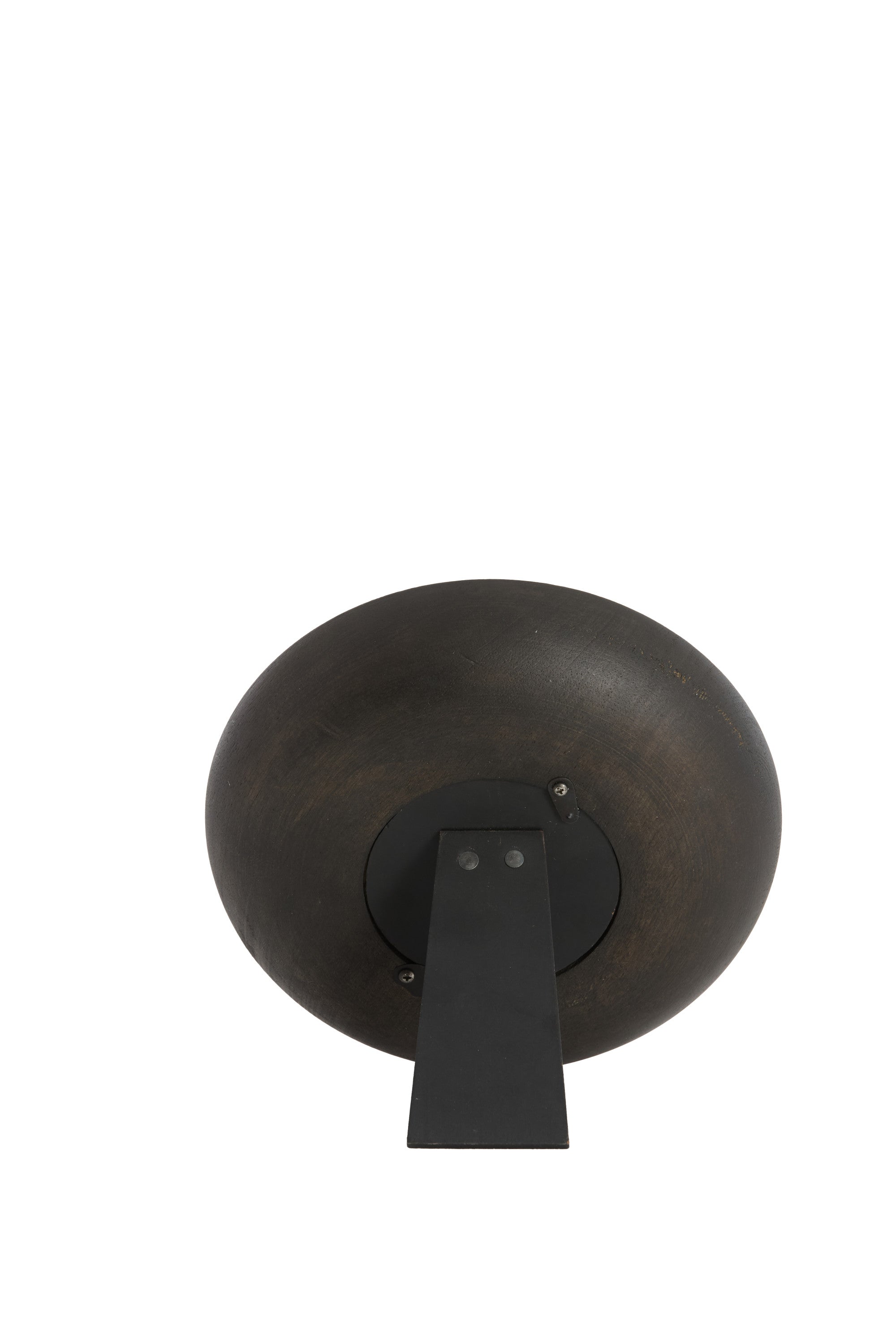 Veti Dark Brown Mango Wood & Gold Table Clock 20cm