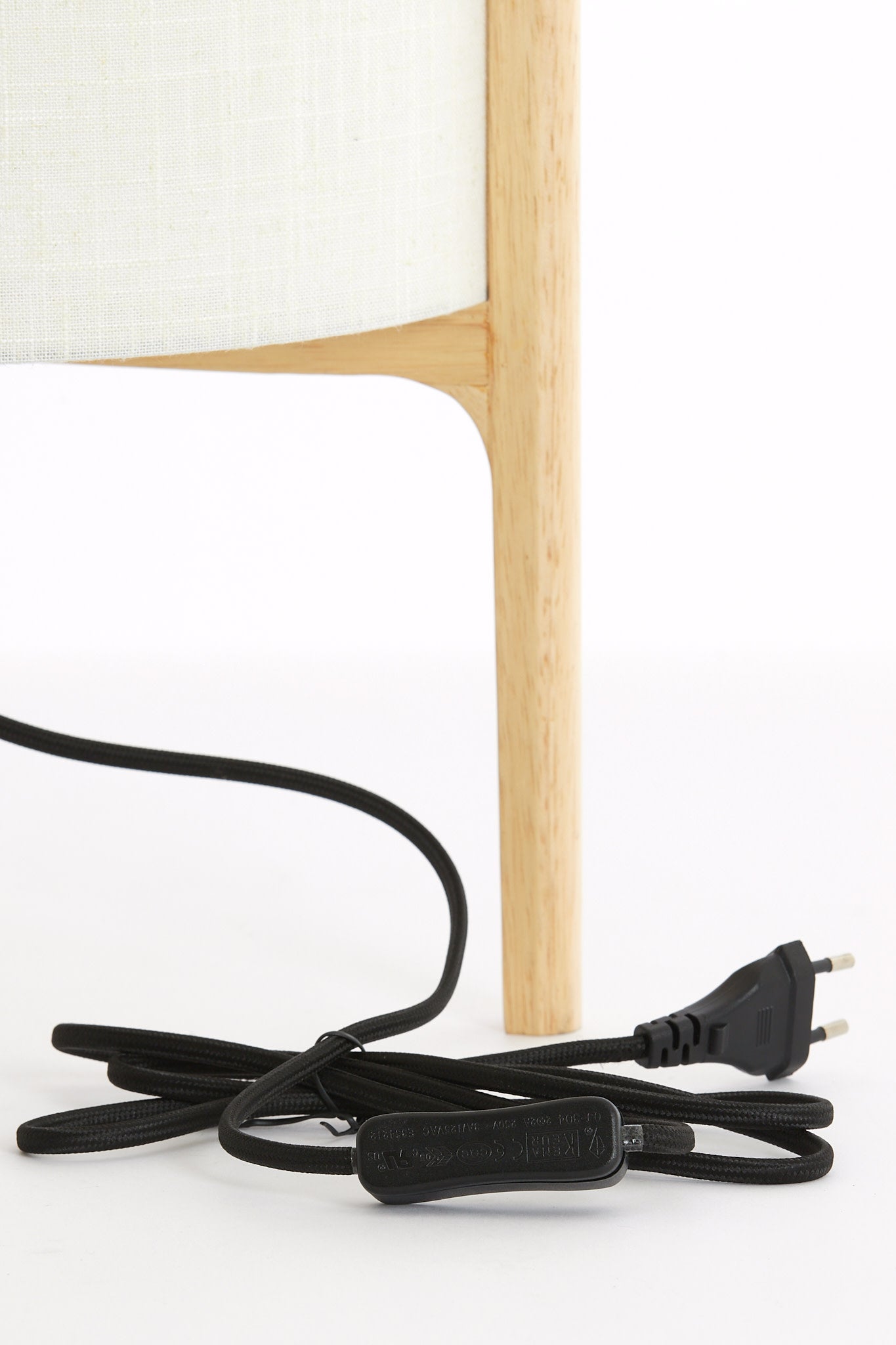 Litto Natural & White Linen Table Lamp 58cm