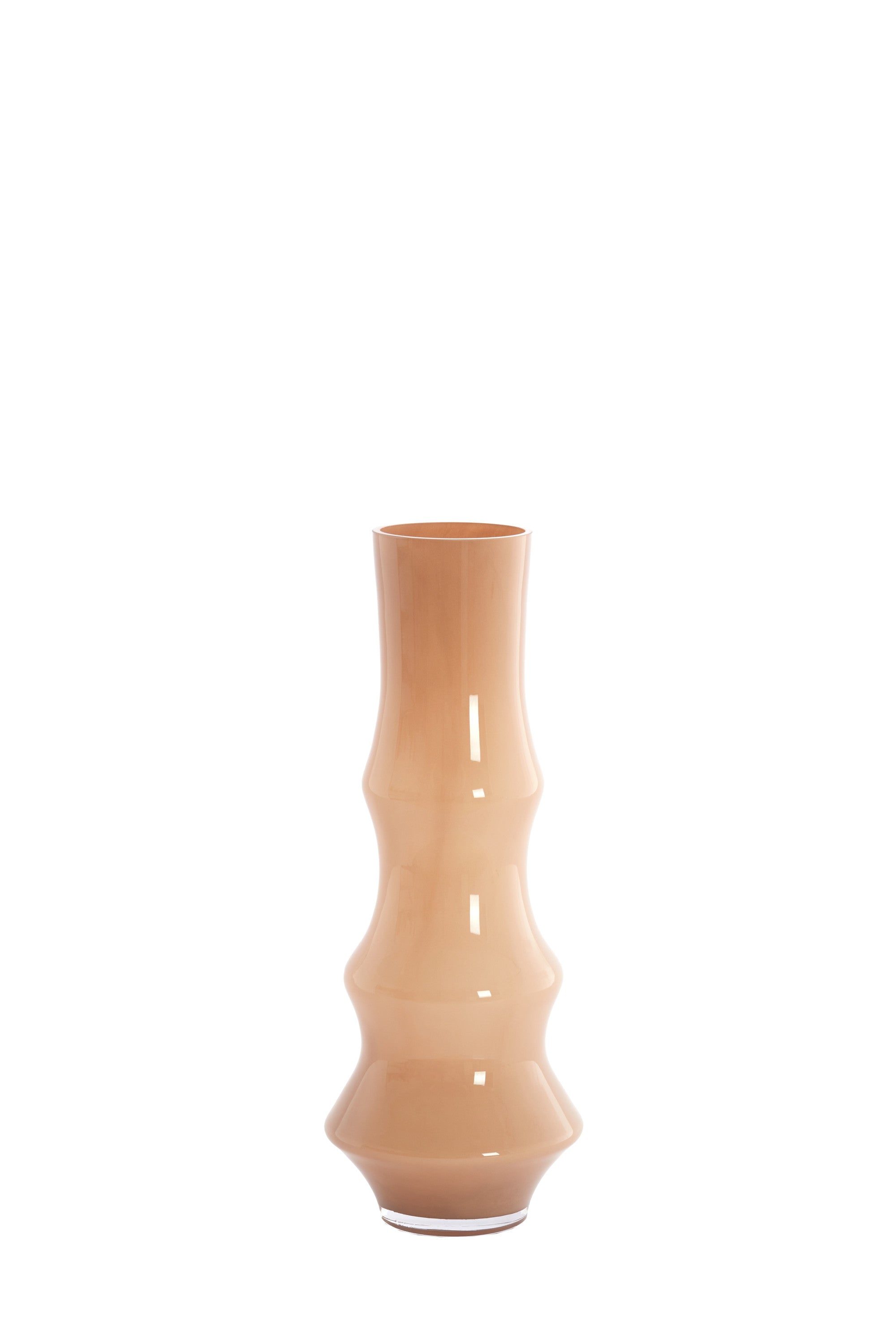 Fiorenza Caramel Glass Vase 50cm