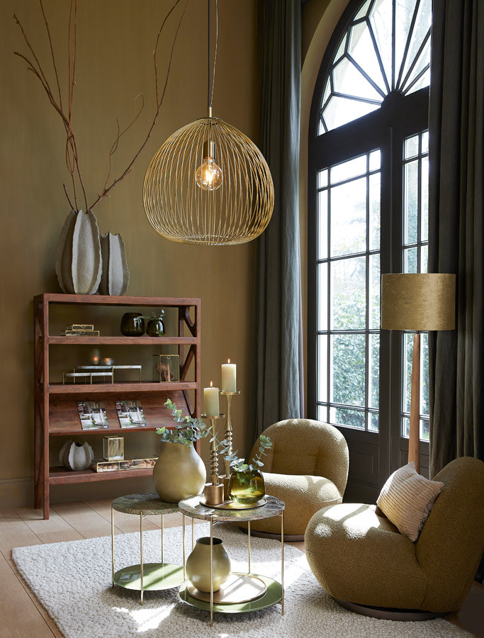 Jovany Matt Brown Wood Floor Lamp Base