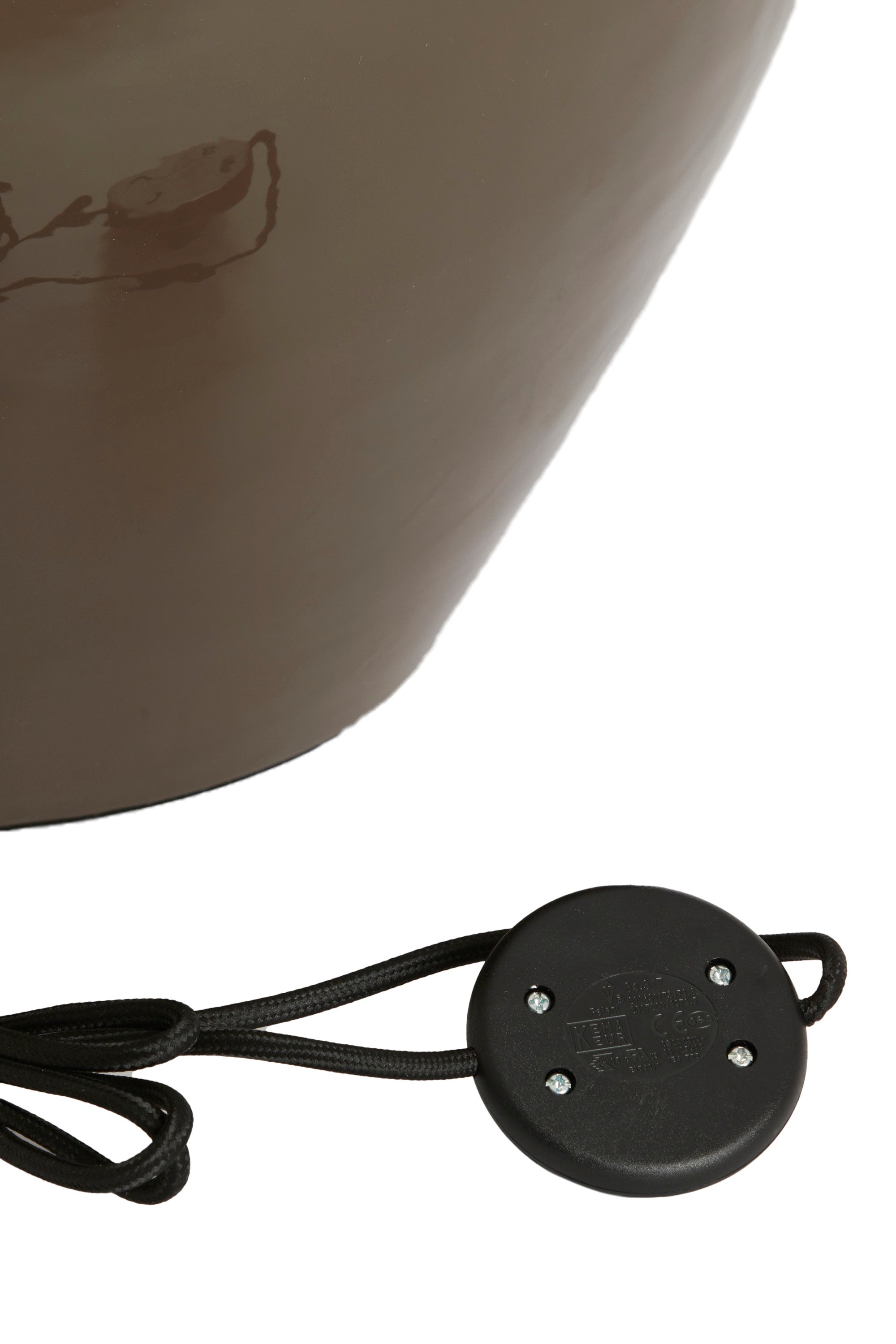 Nana Gloss Dark Brown Metal Table Lamp Base 69cm