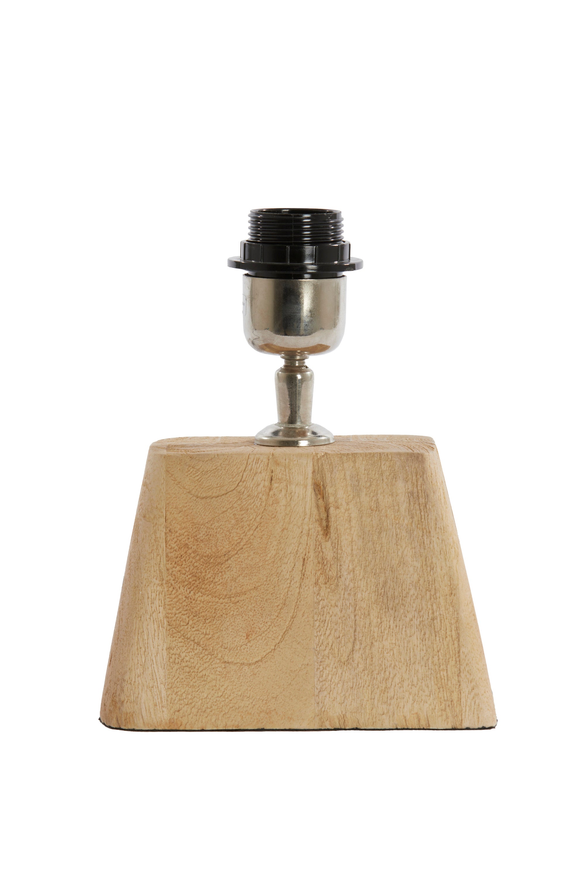 Kardan Matt Natural Wood Table Lamp Base 21cm