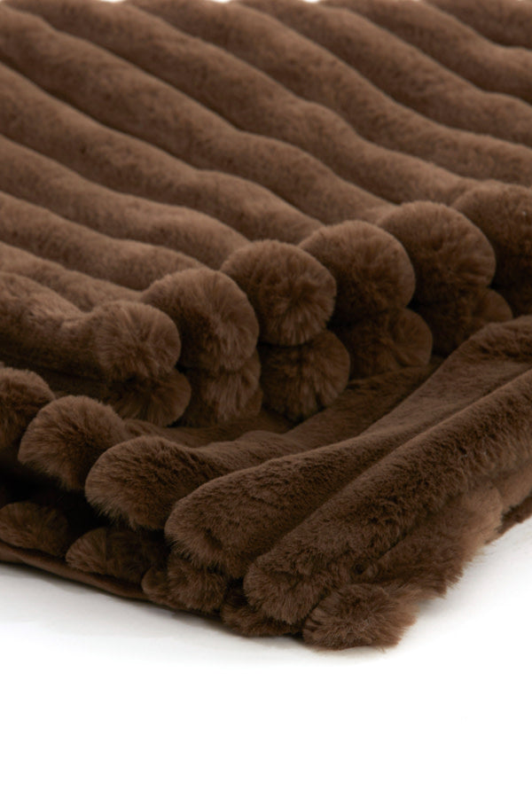Vajen Dark Brown Throw 170x130cm