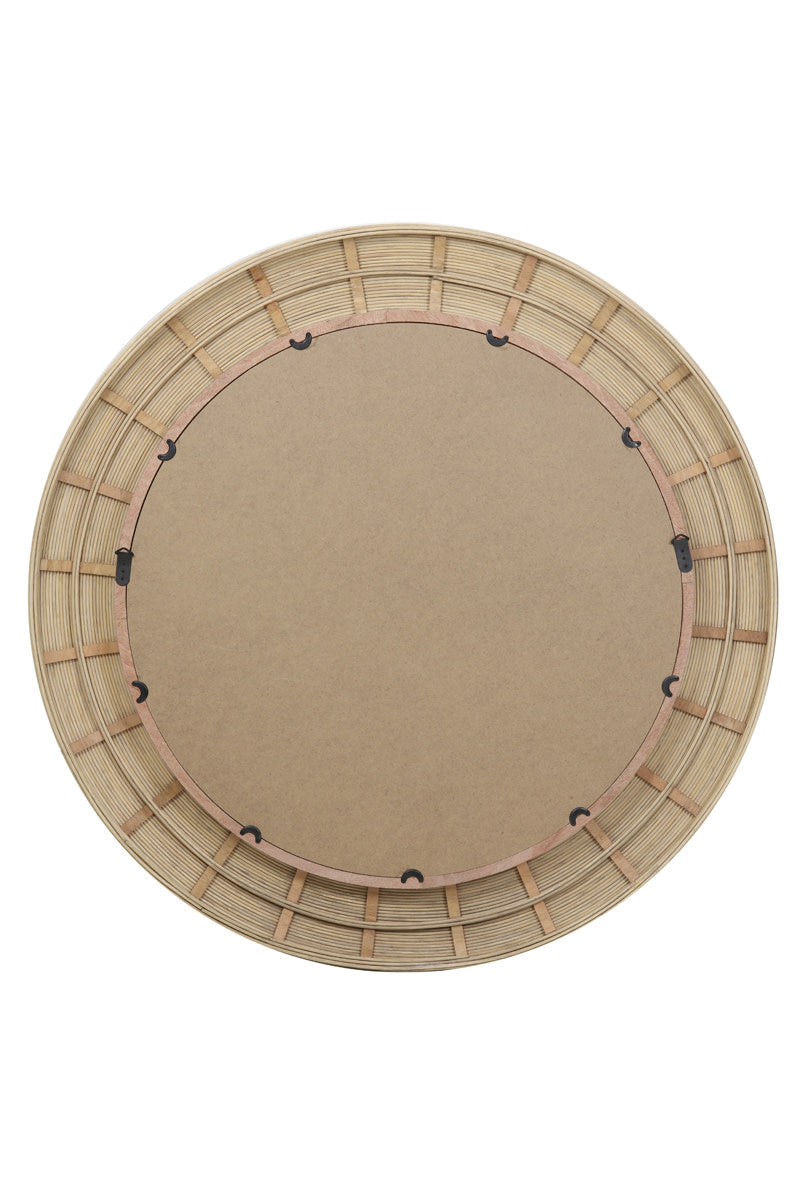 Piedre Natural Rattan Round Wall Mirror 109.5cm