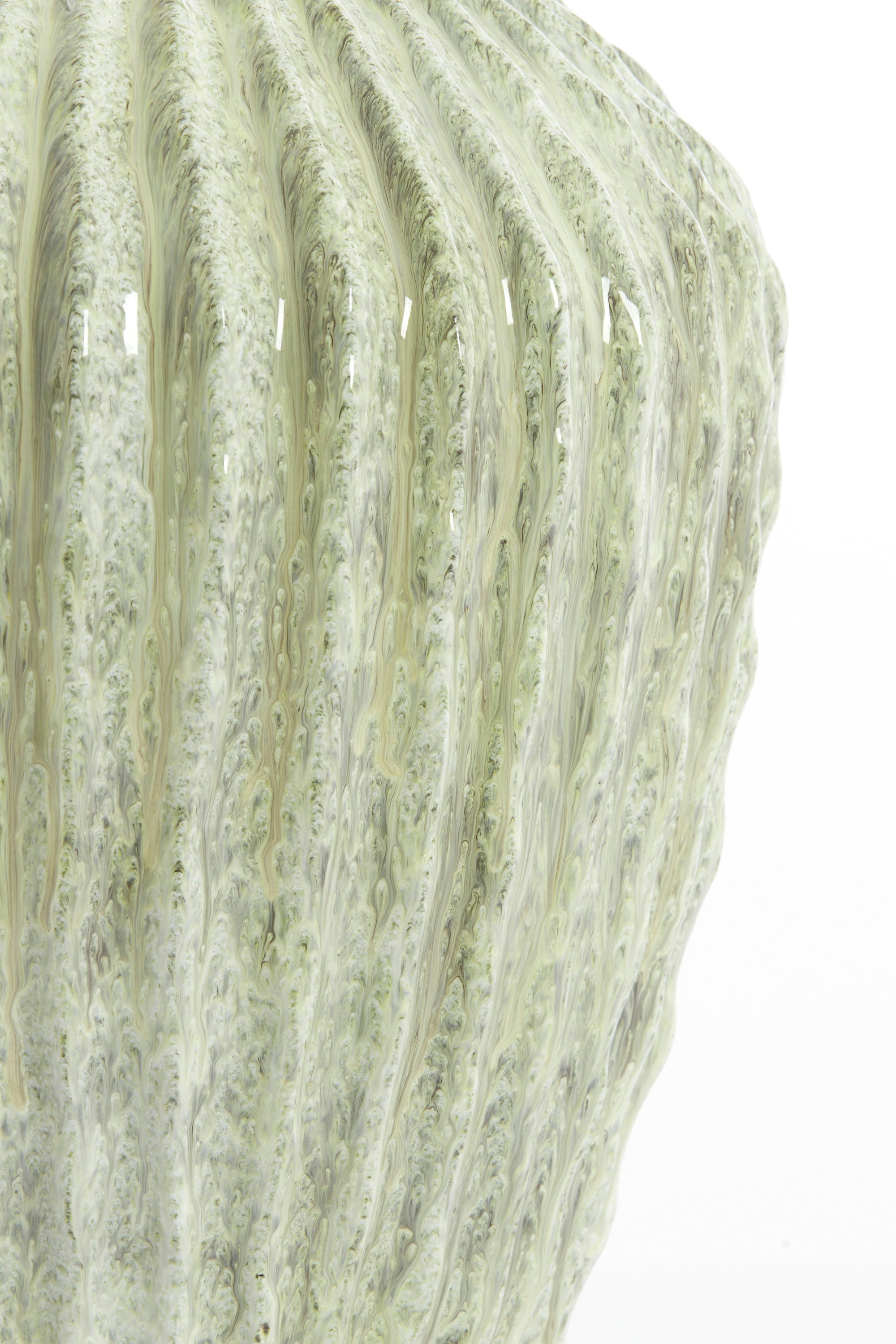 Cacti Gloss Mint Green Decorative Planter 37cm