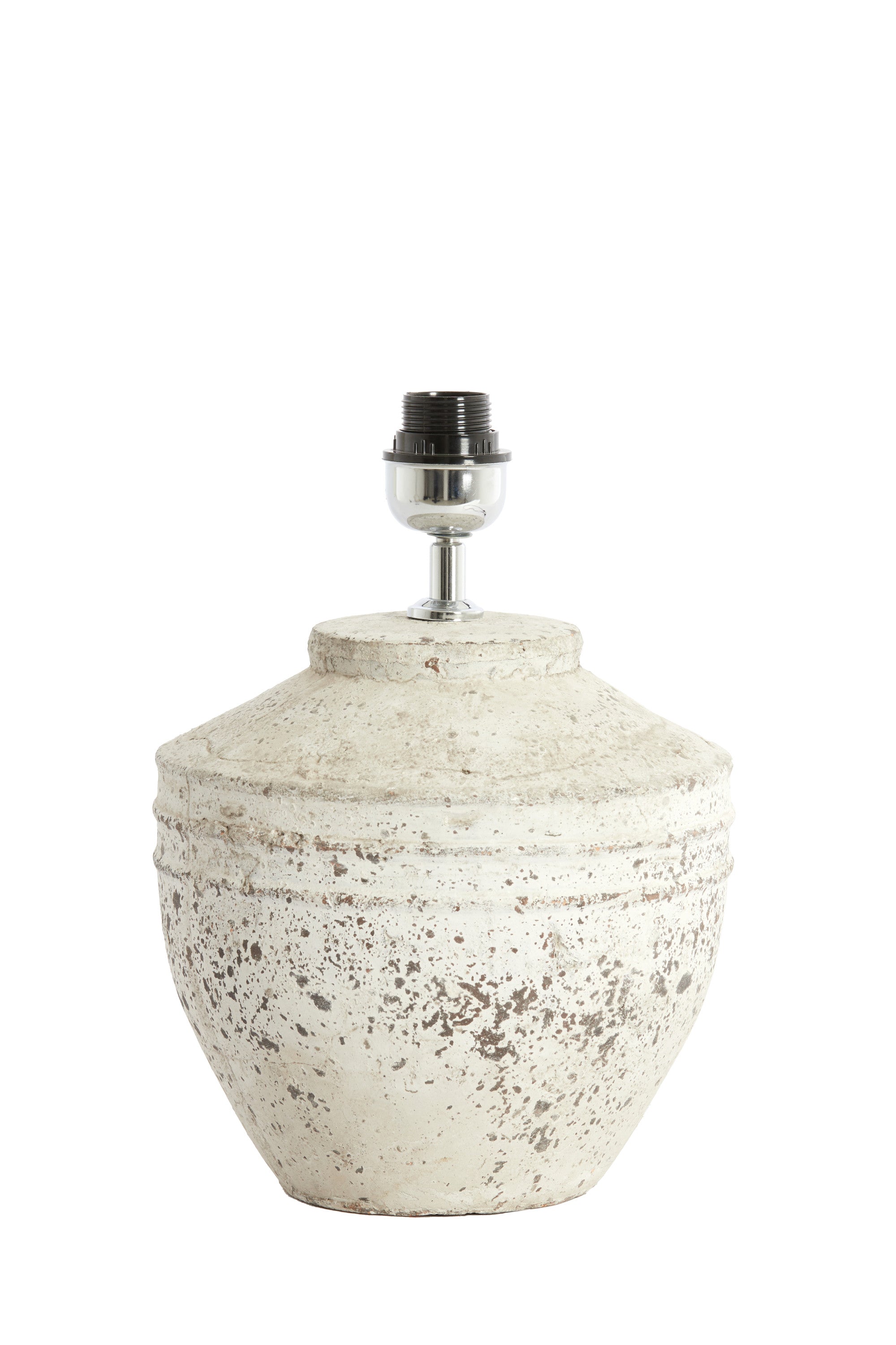 Toba Antique Grey Ceramic Table Lamp Base 35cm