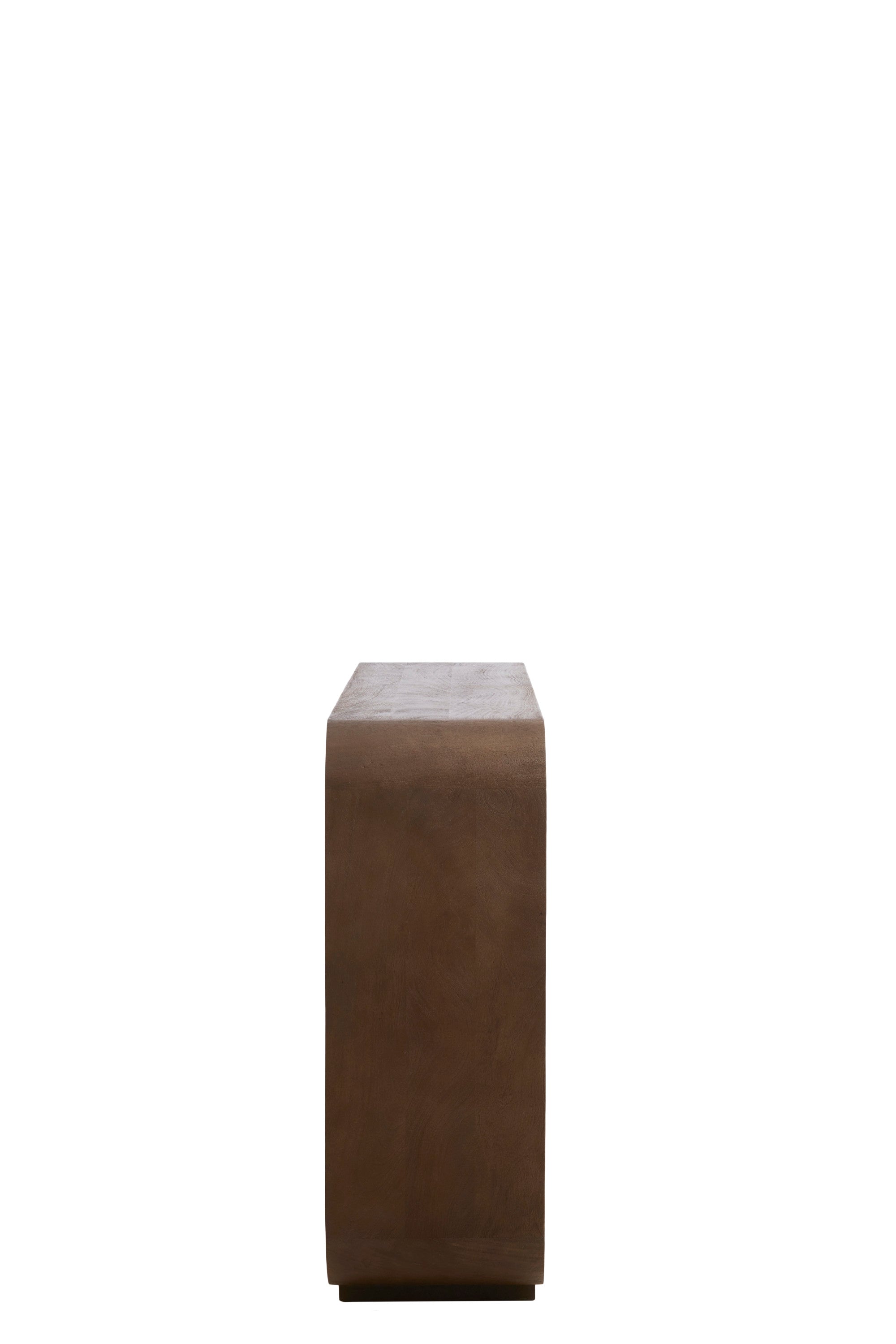 Labare Grey/Dark Brown Wood Open Display Unit 82cm