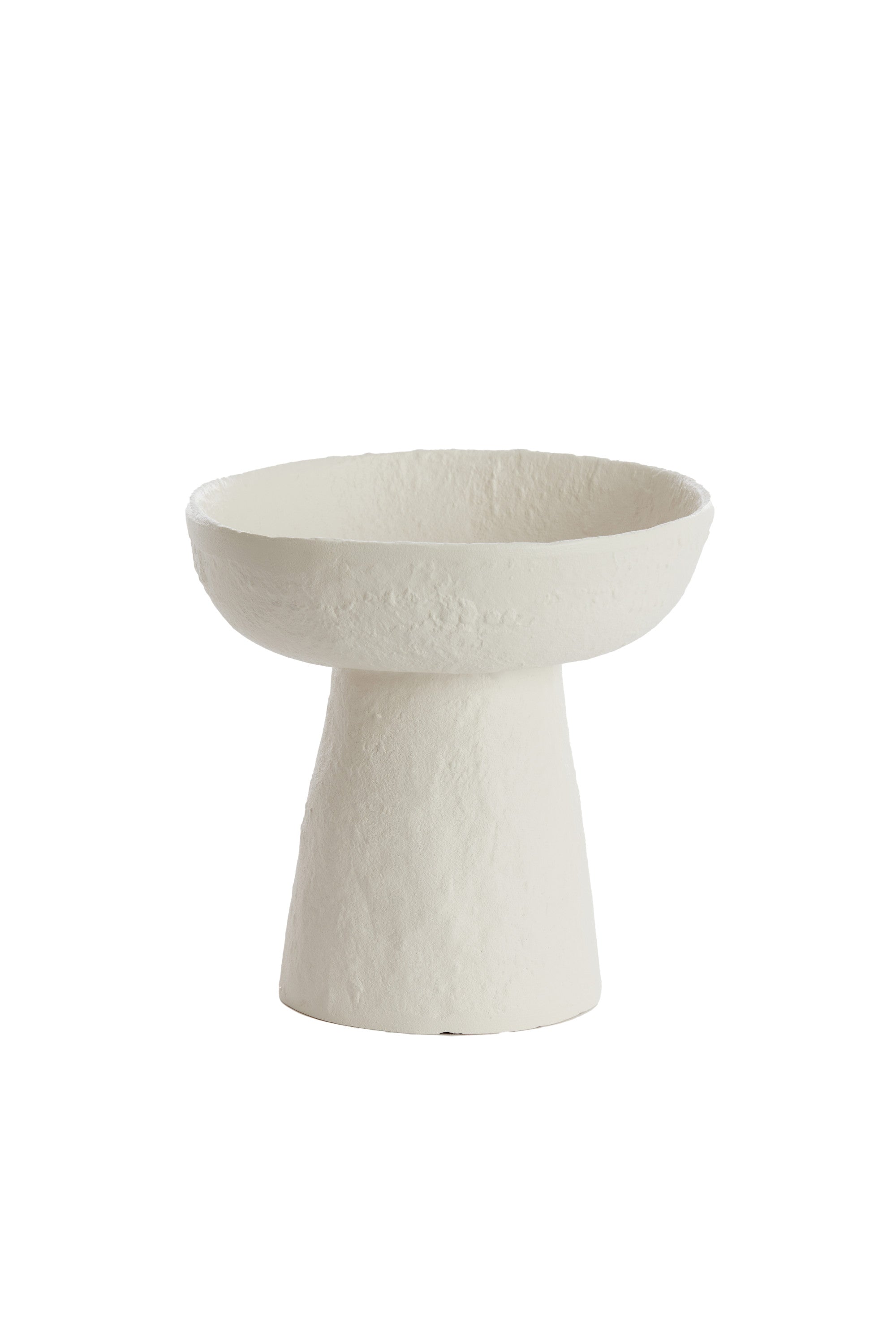 Ota Cream Metal Decorative Bowl on Stand 20.5cm